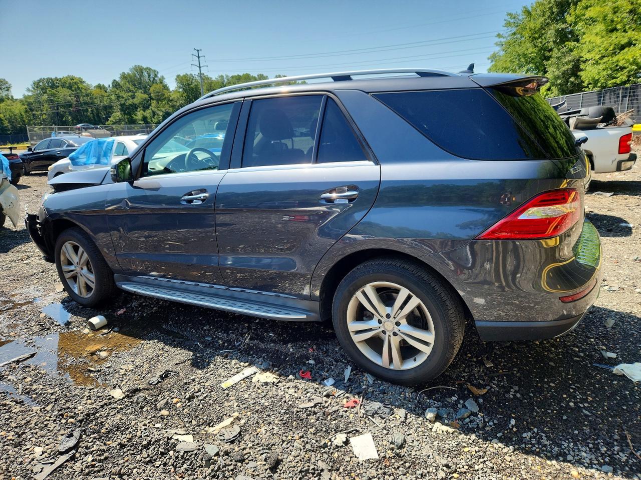 2015 Mercedes-benz Ml 350 4matic Gray vin: 4JGDA5HB0FA562786