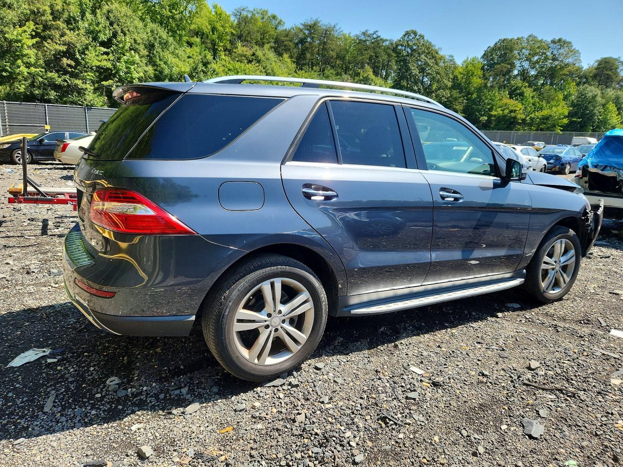 2015 Mercedes-benz Ml 350 4matic Gray vin: 4JGDA5HB0FA562786