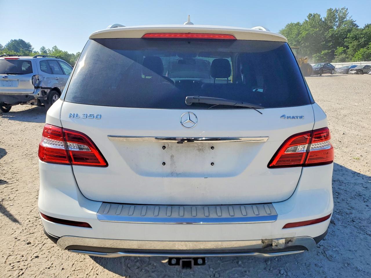 2015 Mercedes-benz Ml 350 4matic White vin: 4JGDA5HB0FA580060