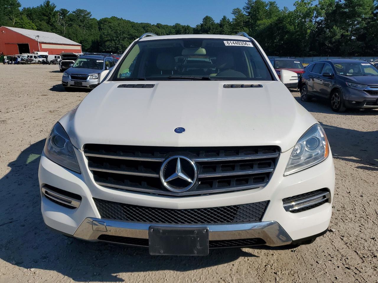 2015 Mercedes-benz Ml 350 4matic White vin: 4JGDA5HB0FA580060