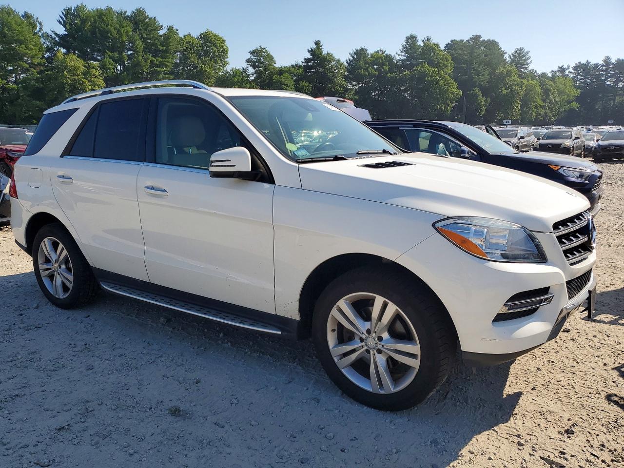 2015 Mercedes-benz Ml 350 4matic White vin: 4JGDA5HB0FA580060