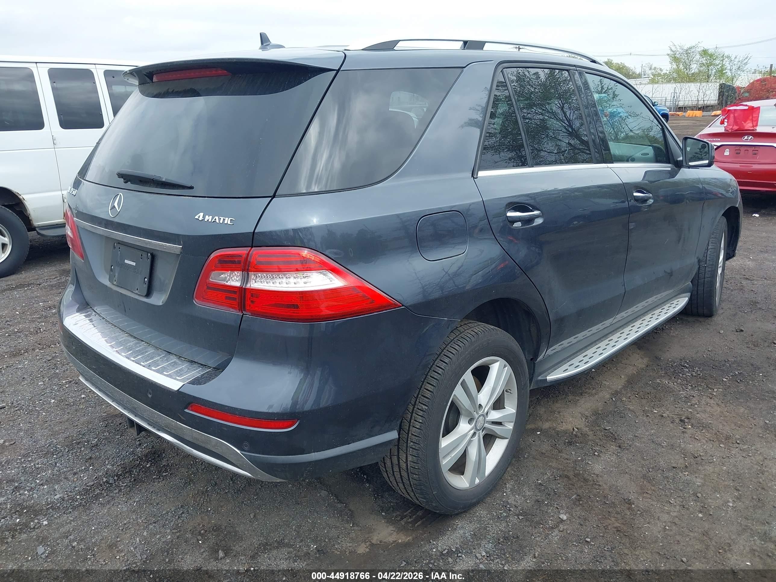 2015 Mercedes-benz Ml 350 4matic Синий vin: 4JGDA5HB0FA581452