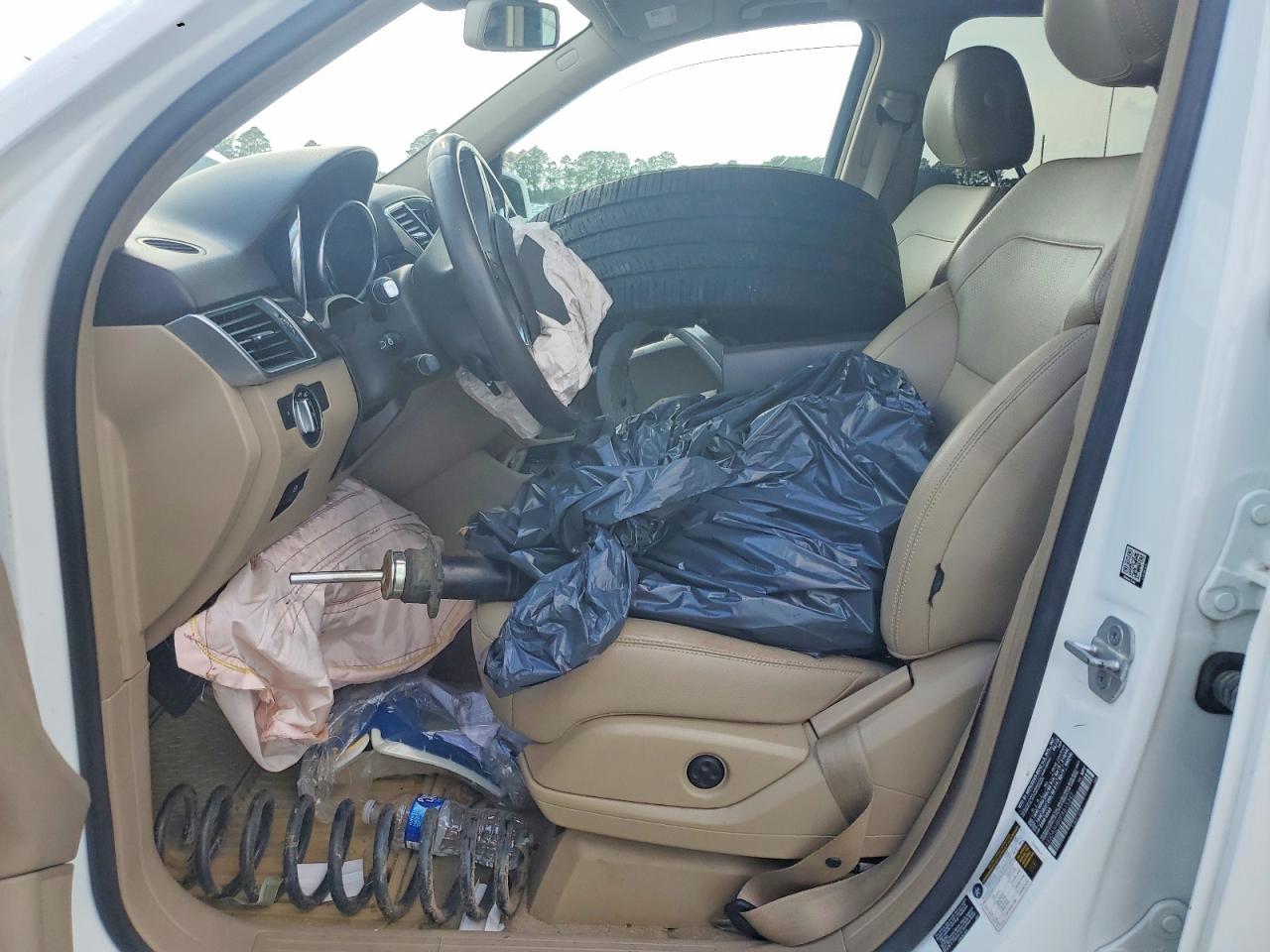 2015 Mercedes-benz Ml 350 4matic Белый vin: 4JGDA5HB0FA615342