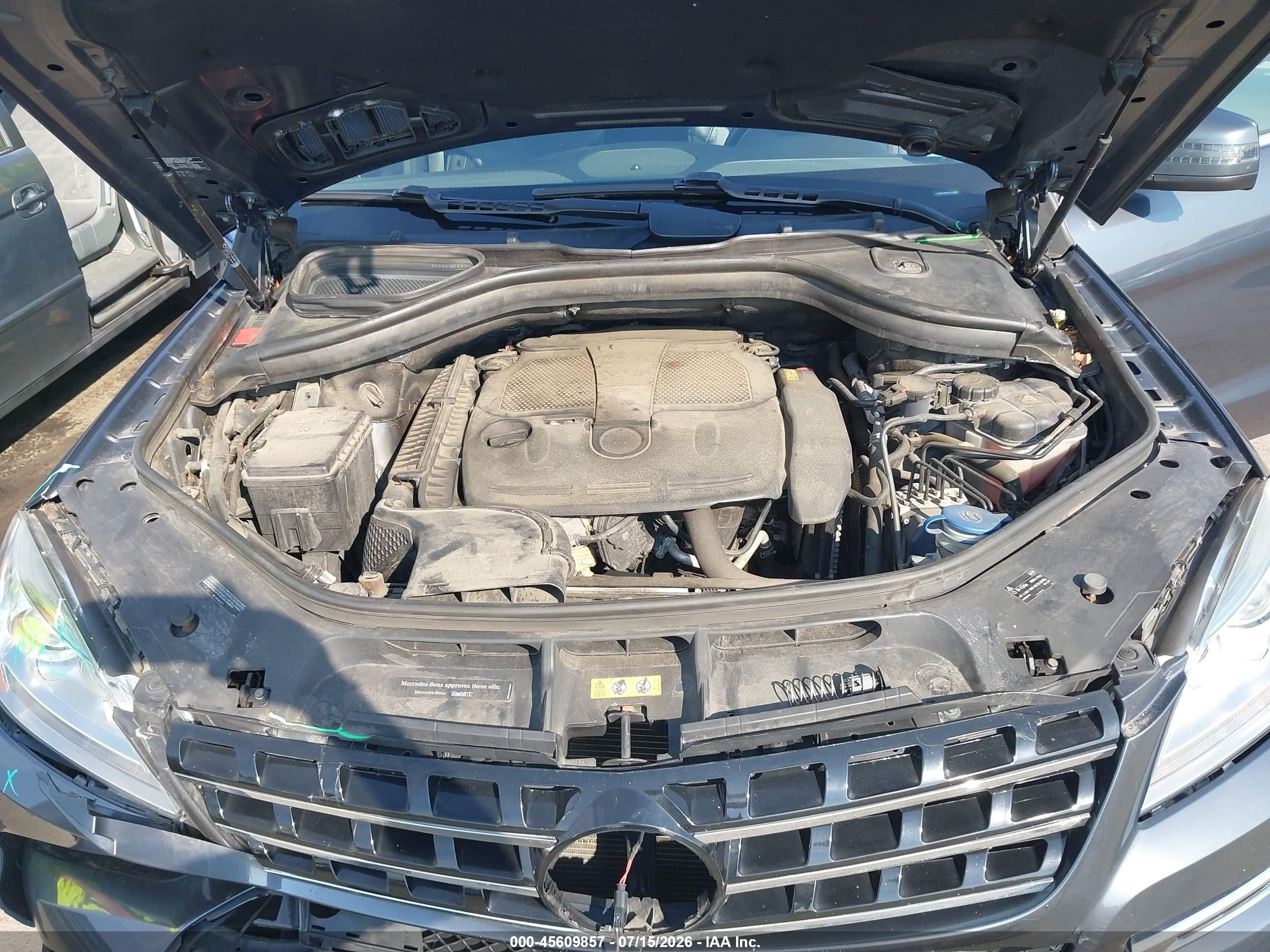 2015 Mercedes-benz Ml 350 4matic Gray vin: 4JGDA5HB0FA618760