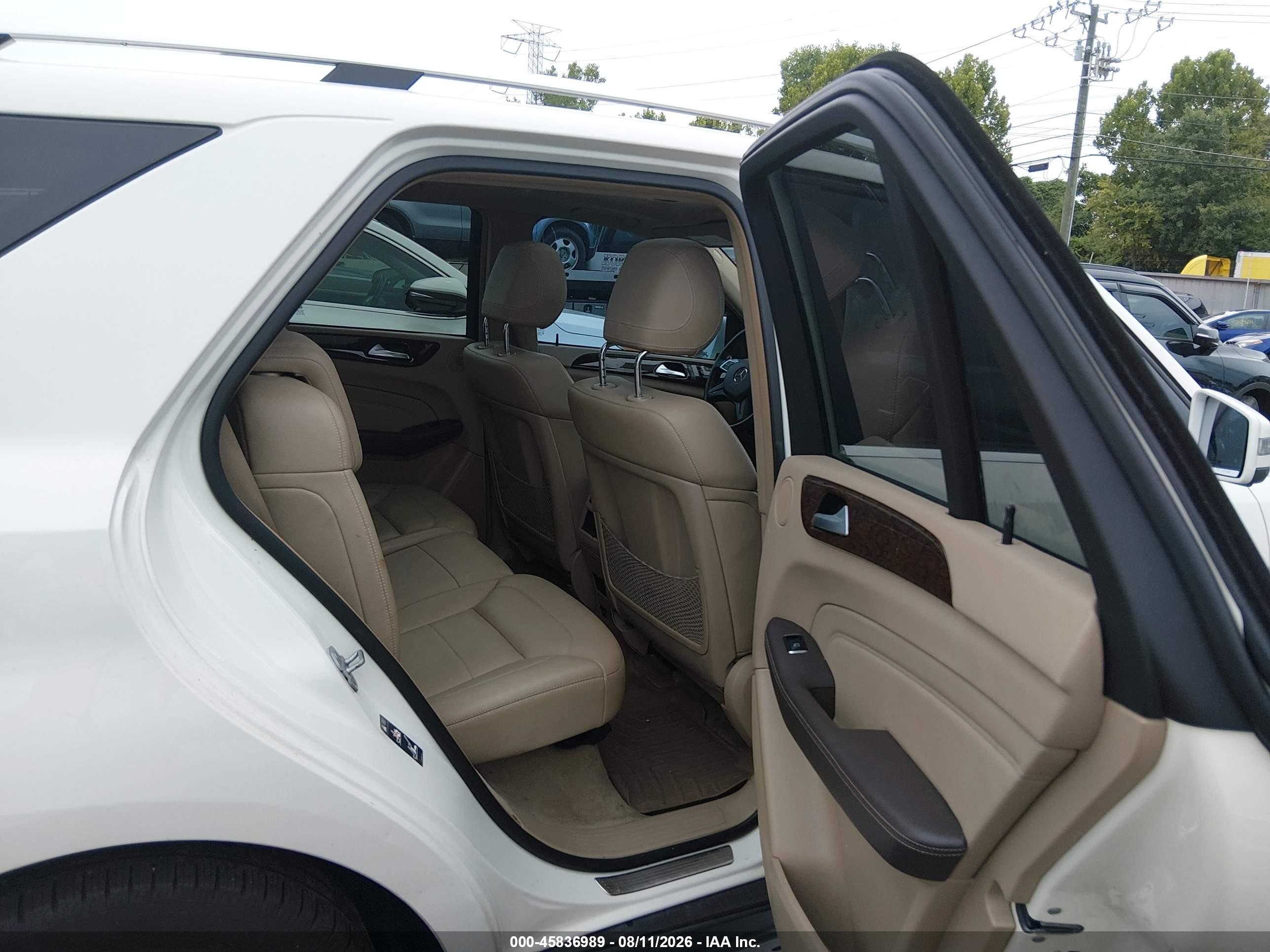 2012 Mercedes-benz Ml 350 4matic White vin: 4JGDA5HB1CA034816
