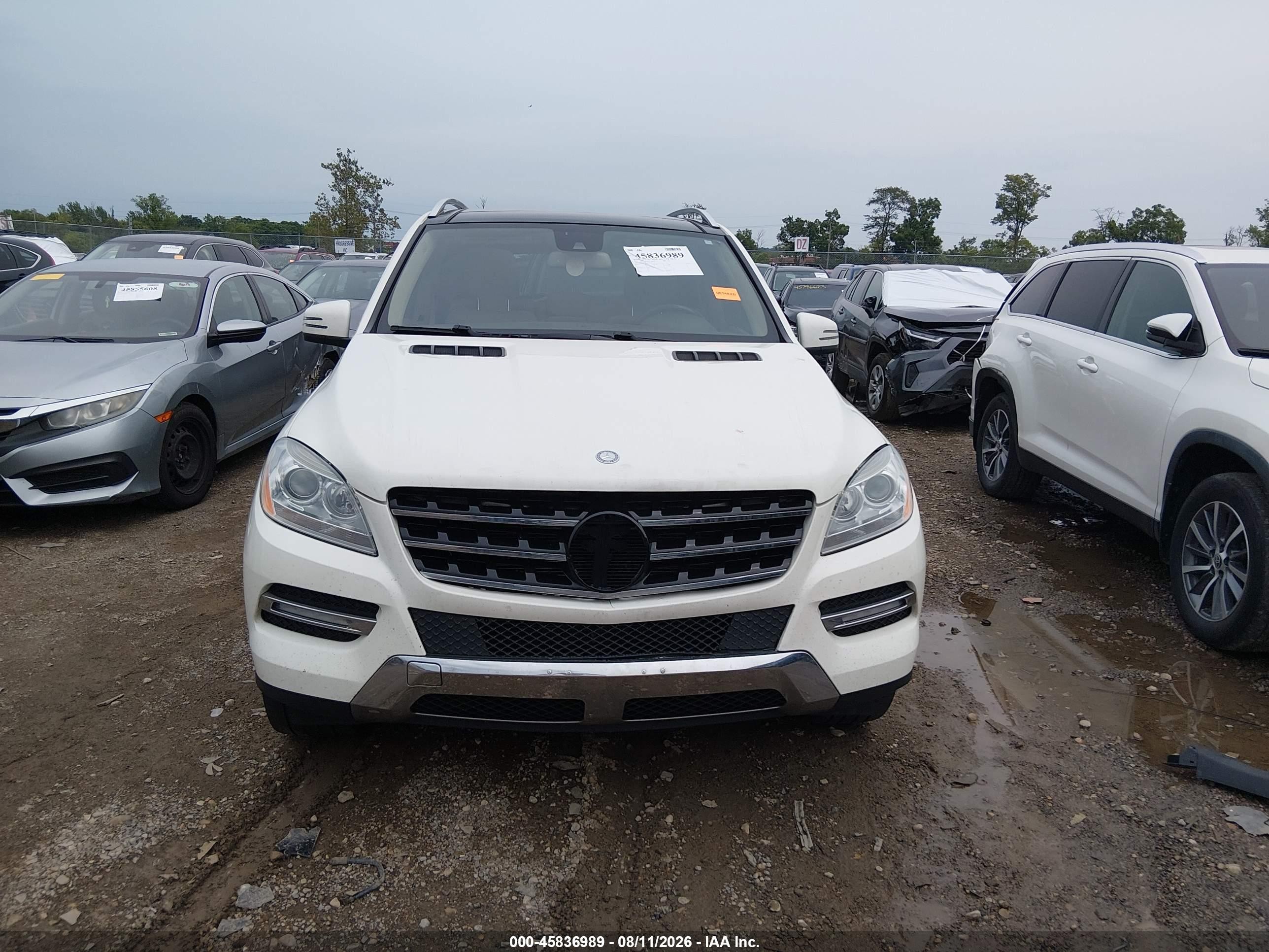 2012 Mercedes-benz Ml 350 4matic White vin: 4JGDA5HB1CA034816