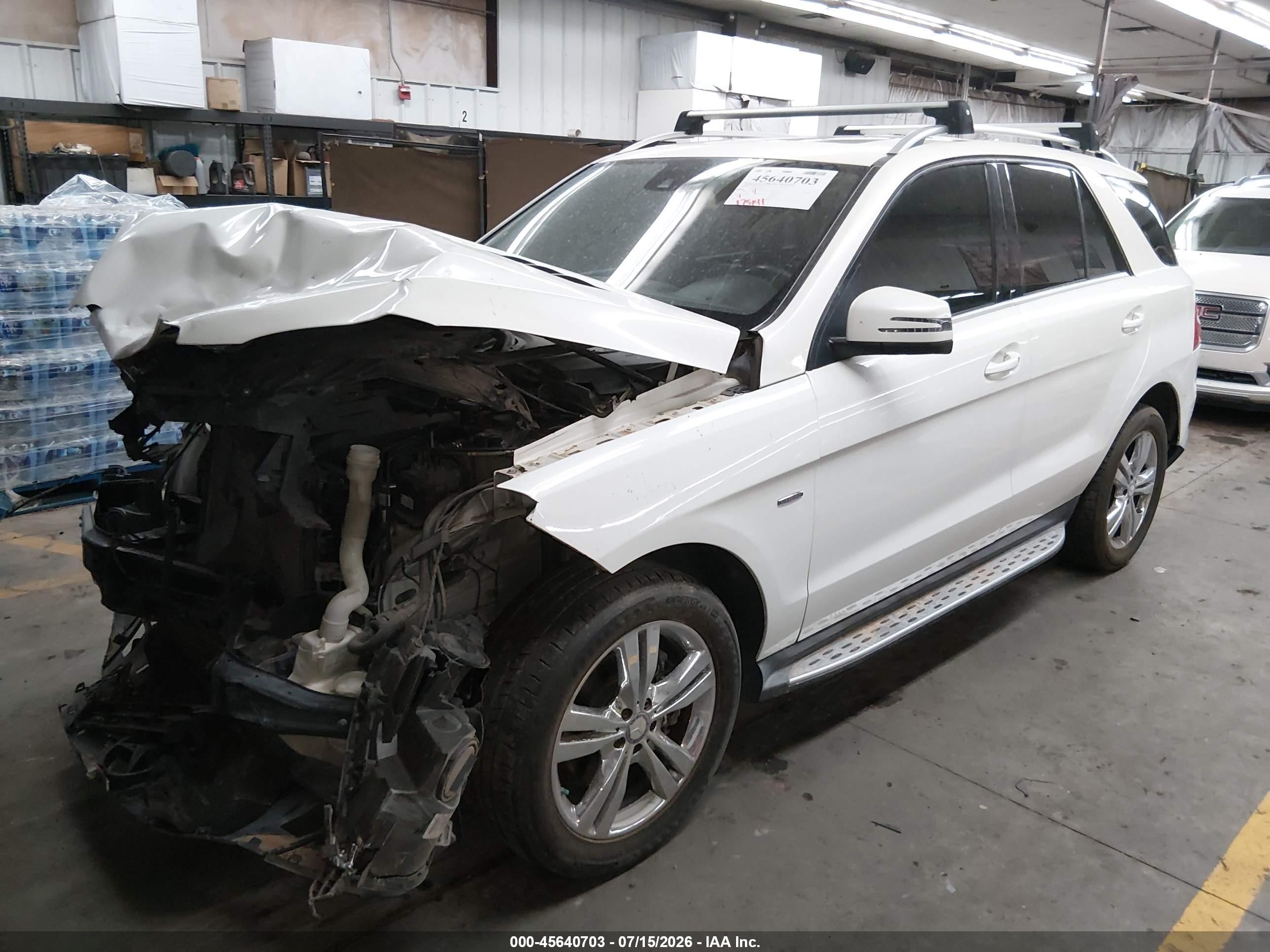 2012 Mercedes-benz Ml 350 4matic White vin: 4JGDA5HB1CA046156