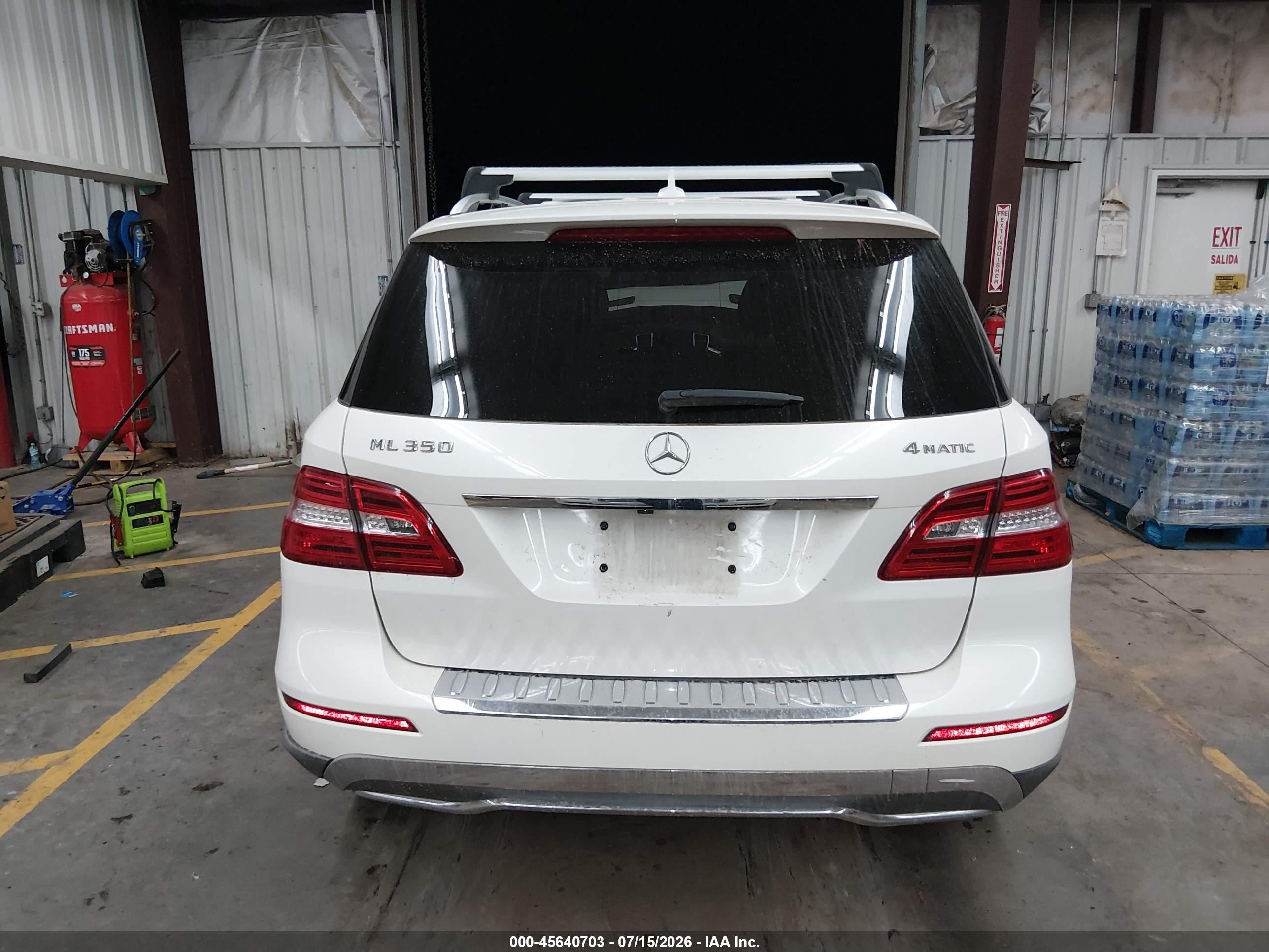 2012 Mercedes-benz Ml 350 4matic White vin: 4JGDA5HB1CA046156