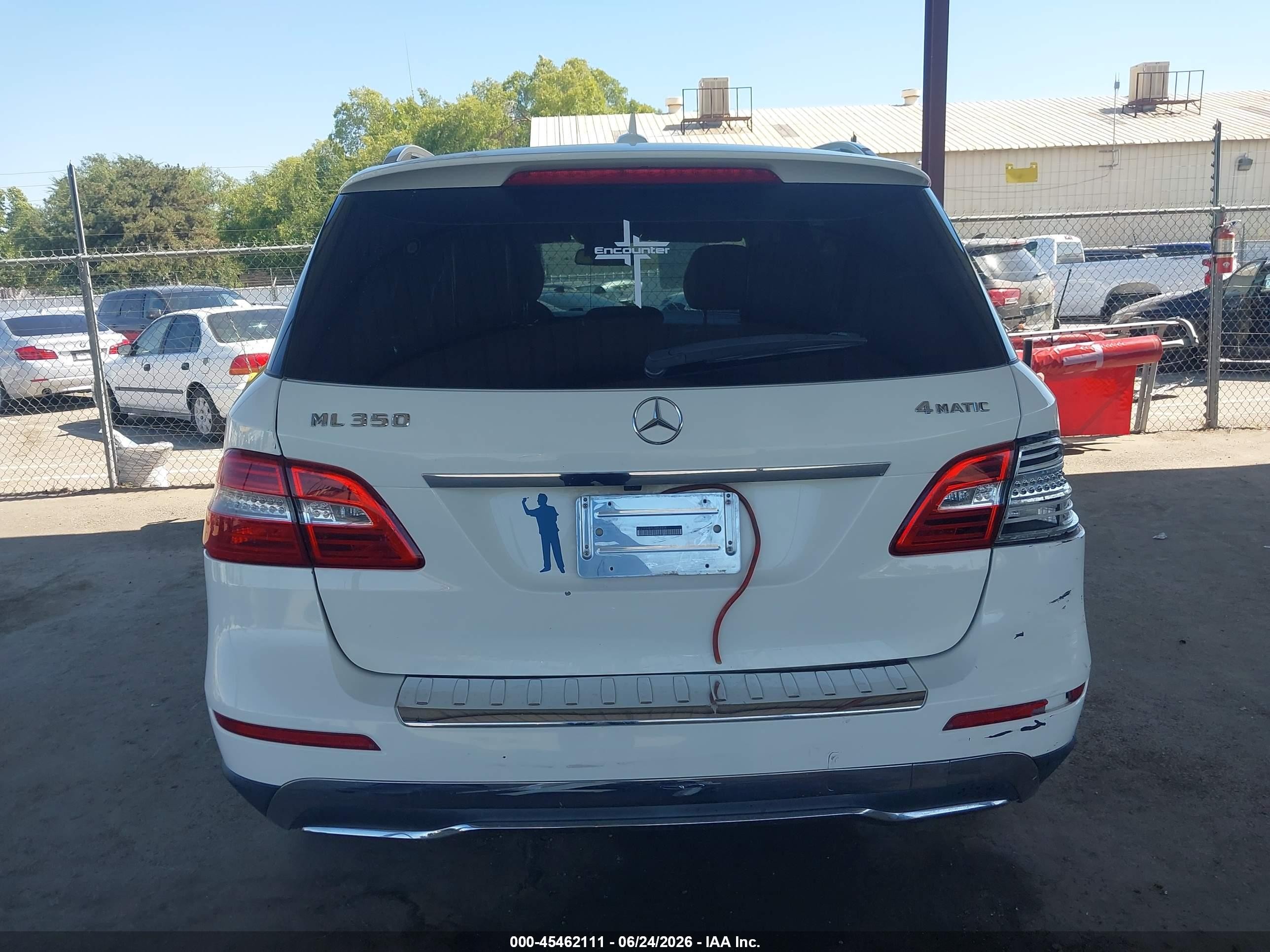 2012 Mercedes-benz Ml 350 4matic White vin: 4JGDA5HB1CA054404