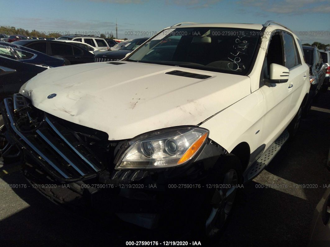 2012 Mercedes-benz Ml 350 White vin: 4JGDA5HB1CA064284