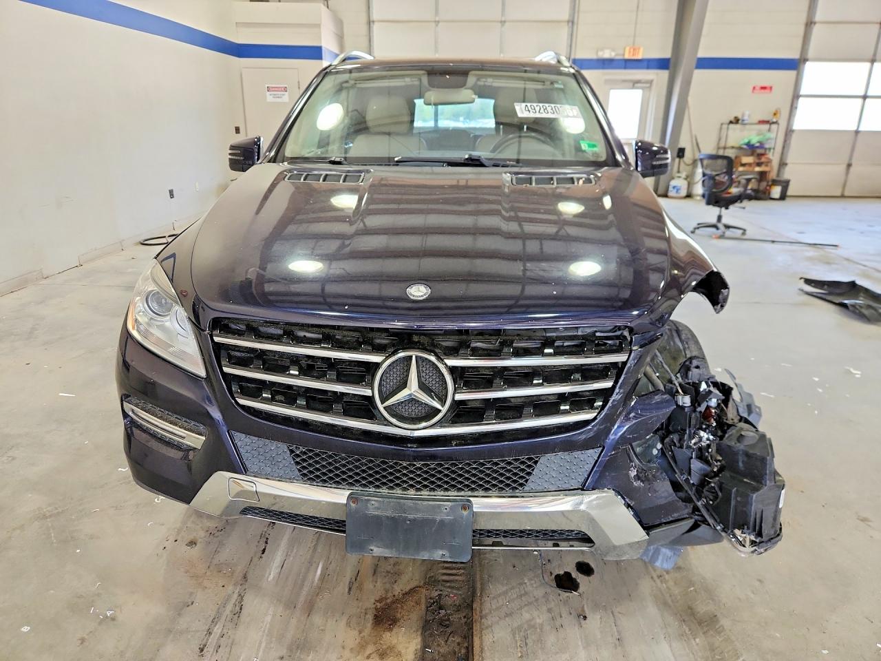 2012 Mercedes-benz Ml 350 4matic Blue vin: 4JGDA5HB1CA075124