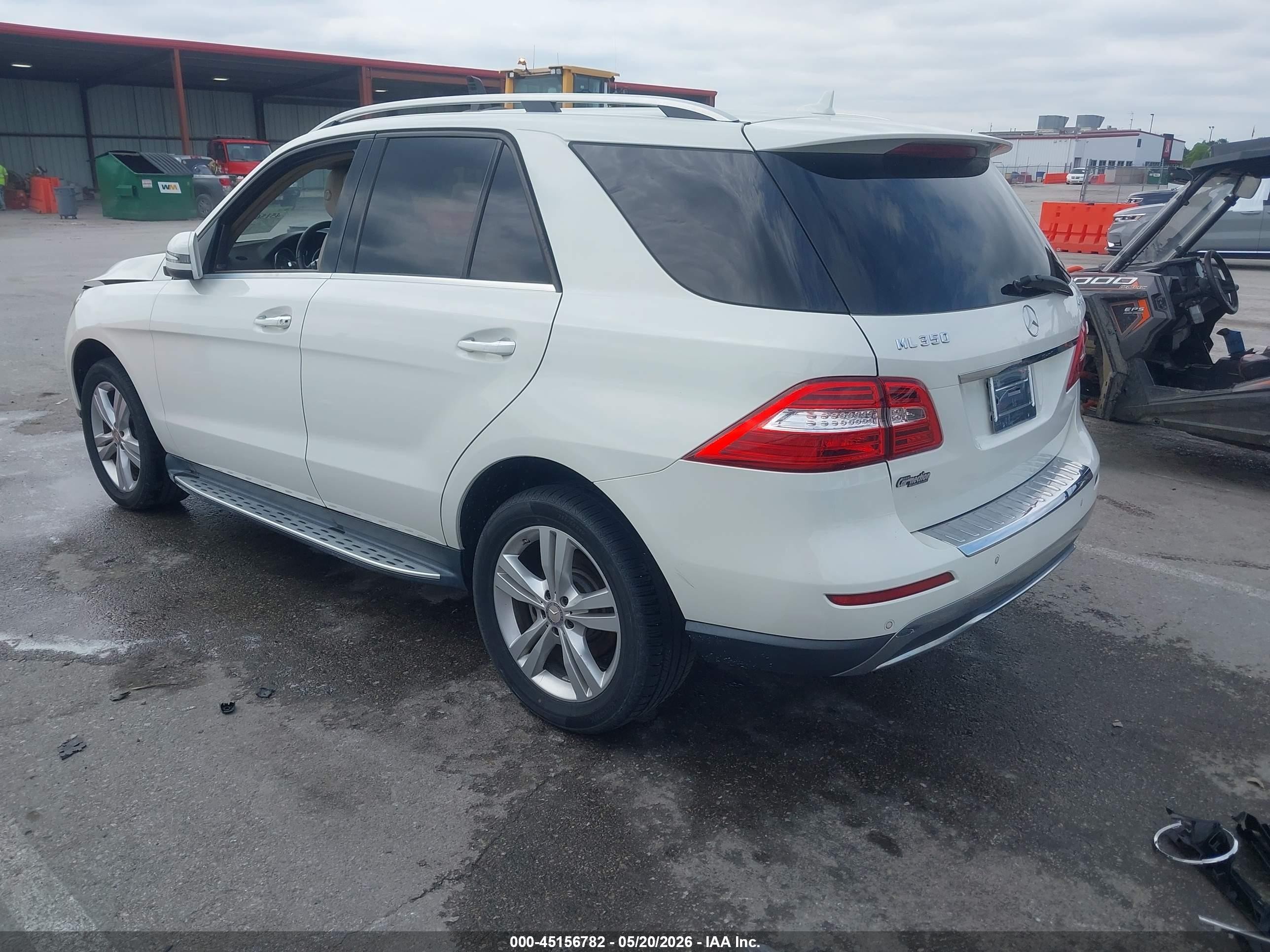 2013 Mercedes-benz Ml 350 4matic Белый vin: 4JGDA5HB1DA125456