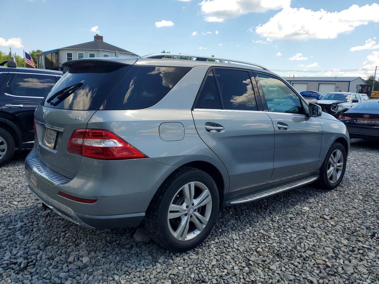 2013 Mercedes-benz Ml 350 4matic Silver vin: 4JGDA5HB1DA154522
