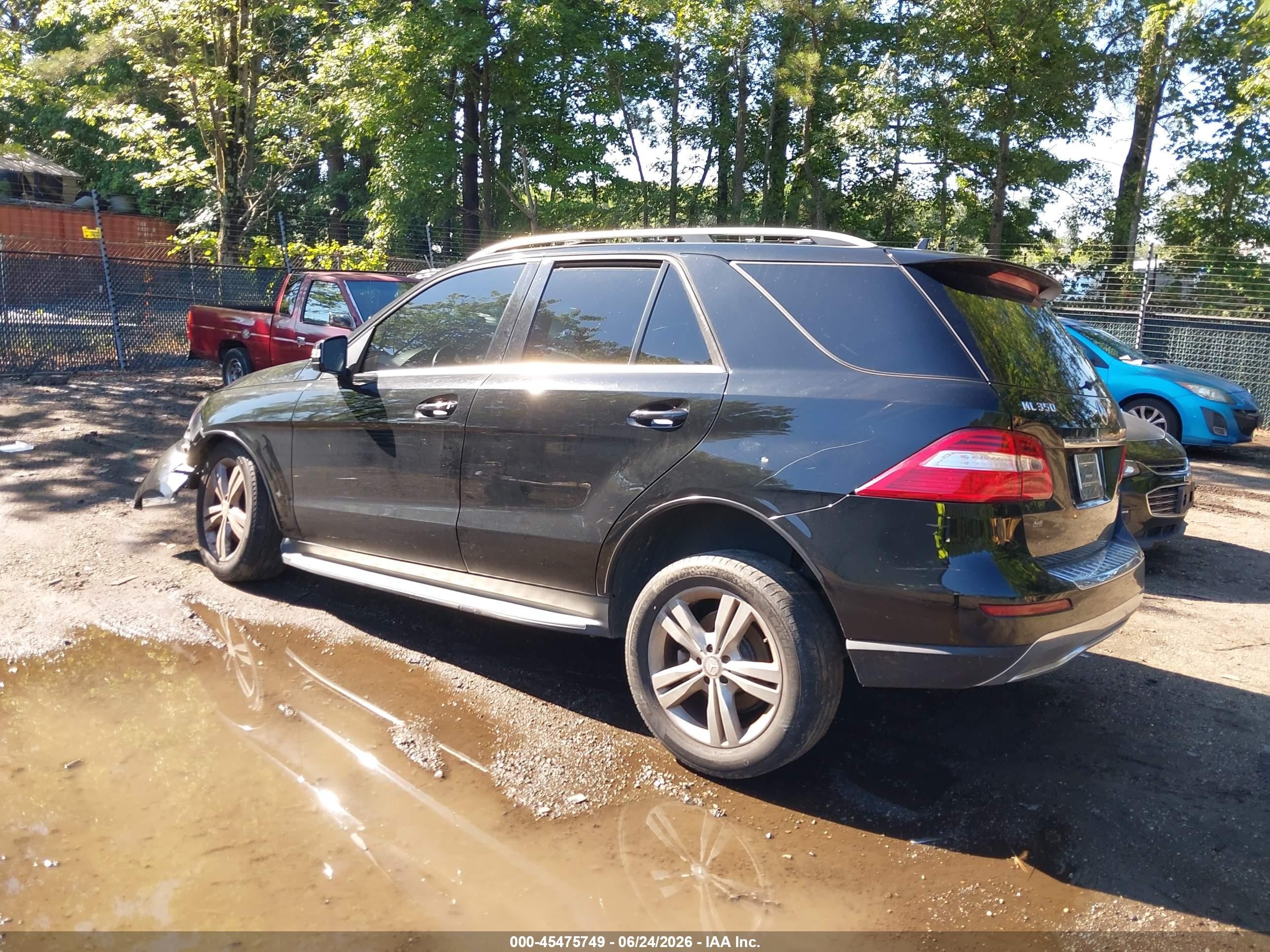 2013 Mercedes-benz Ml 350 4matic Black vin: 4JGDA5HB1DA173331