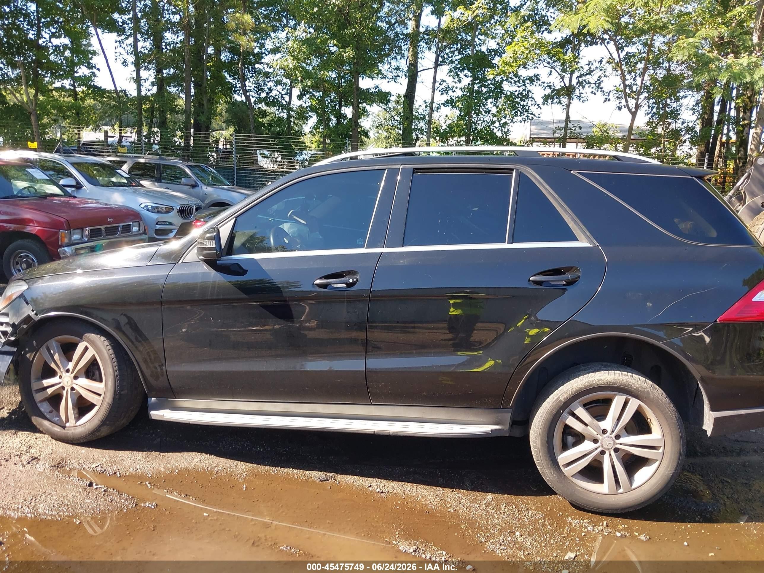 2013 Mercedes-benz Ml 350 4matic Black vin: 4JGDA5HB1DA173331