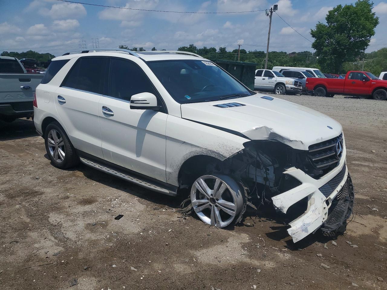 2013 Mercedes-benz Ml 350 4matic White vin: 4JGDA5HB1DA188119