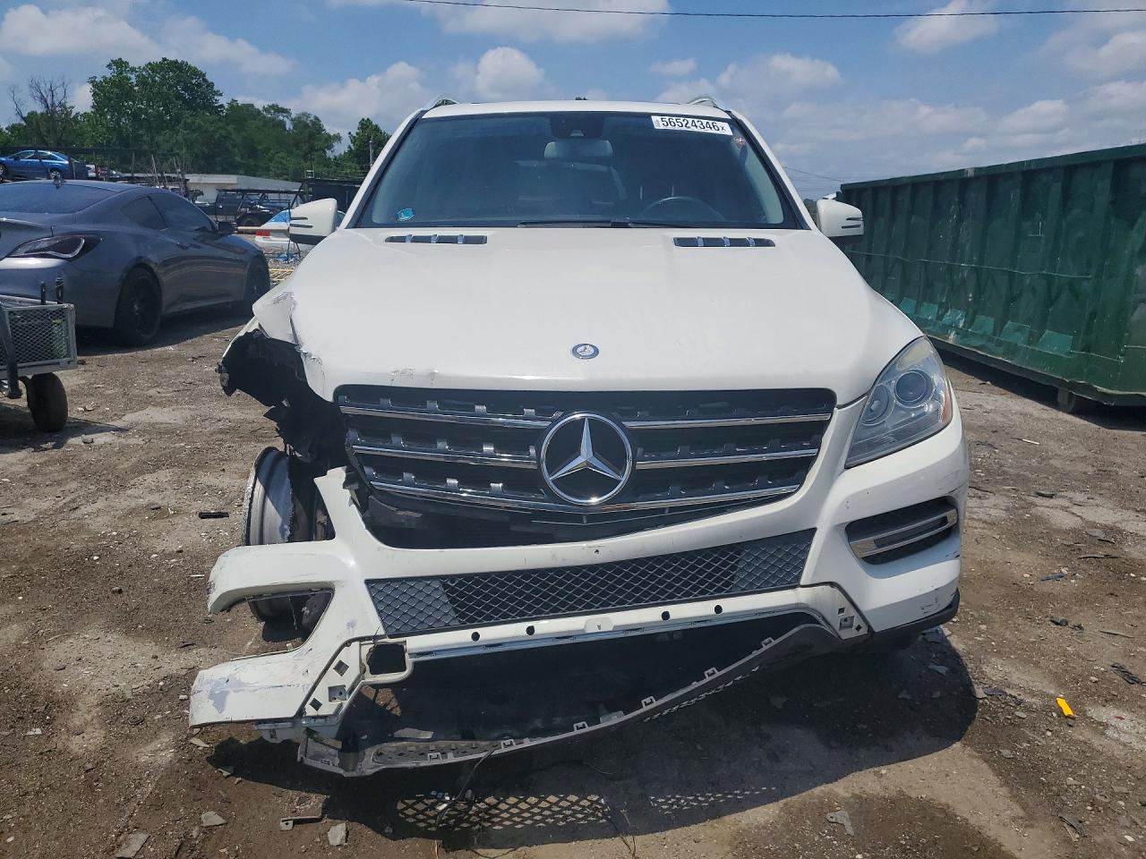 2013 Mercedes-benz Ml 350 4matic White vin: 4JGDA5HB1DA188119