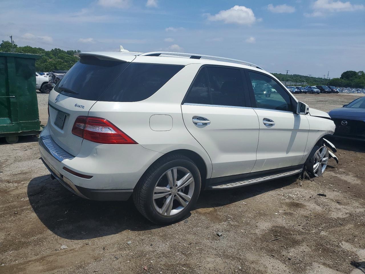 2013 Mercedes-benz Ml 350 4matic White vin: 4JGDA5HB1DA188119