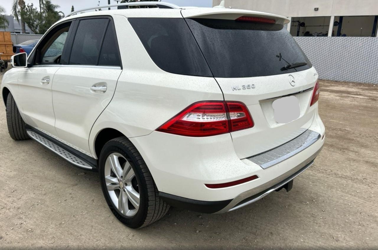 2013 Mercedes-benz Ml 350 4matic White vin: 4JGDA5HB1DA198133