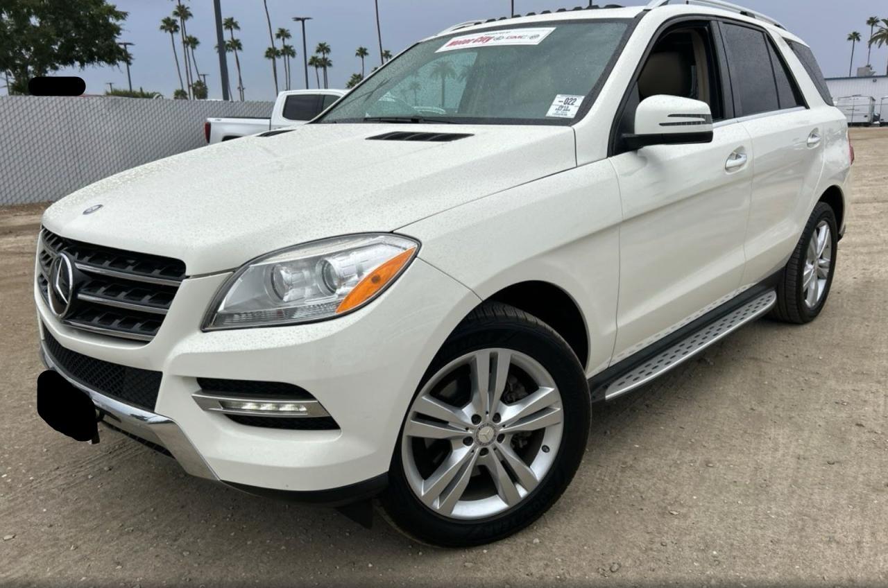 2013 Mercedes-benz Ml 350 4matic White vin: 4JGDA5HB1DA198133