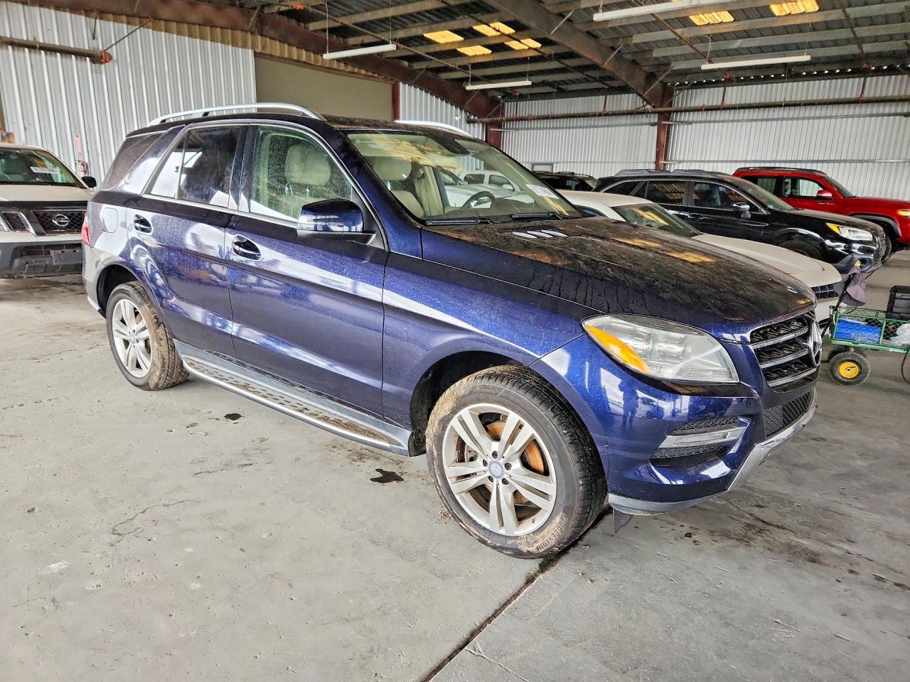 2014 Mercedes-benz Ml 350 4matic Blue vin: 4JGDA5HB1EA338733