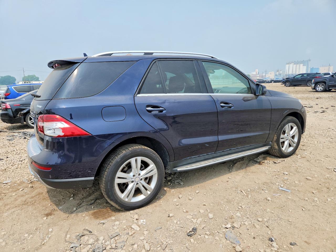 2014 Mercedes-benz Ml 350 4matic Blue vin: 4JGDA5HB1EA339218