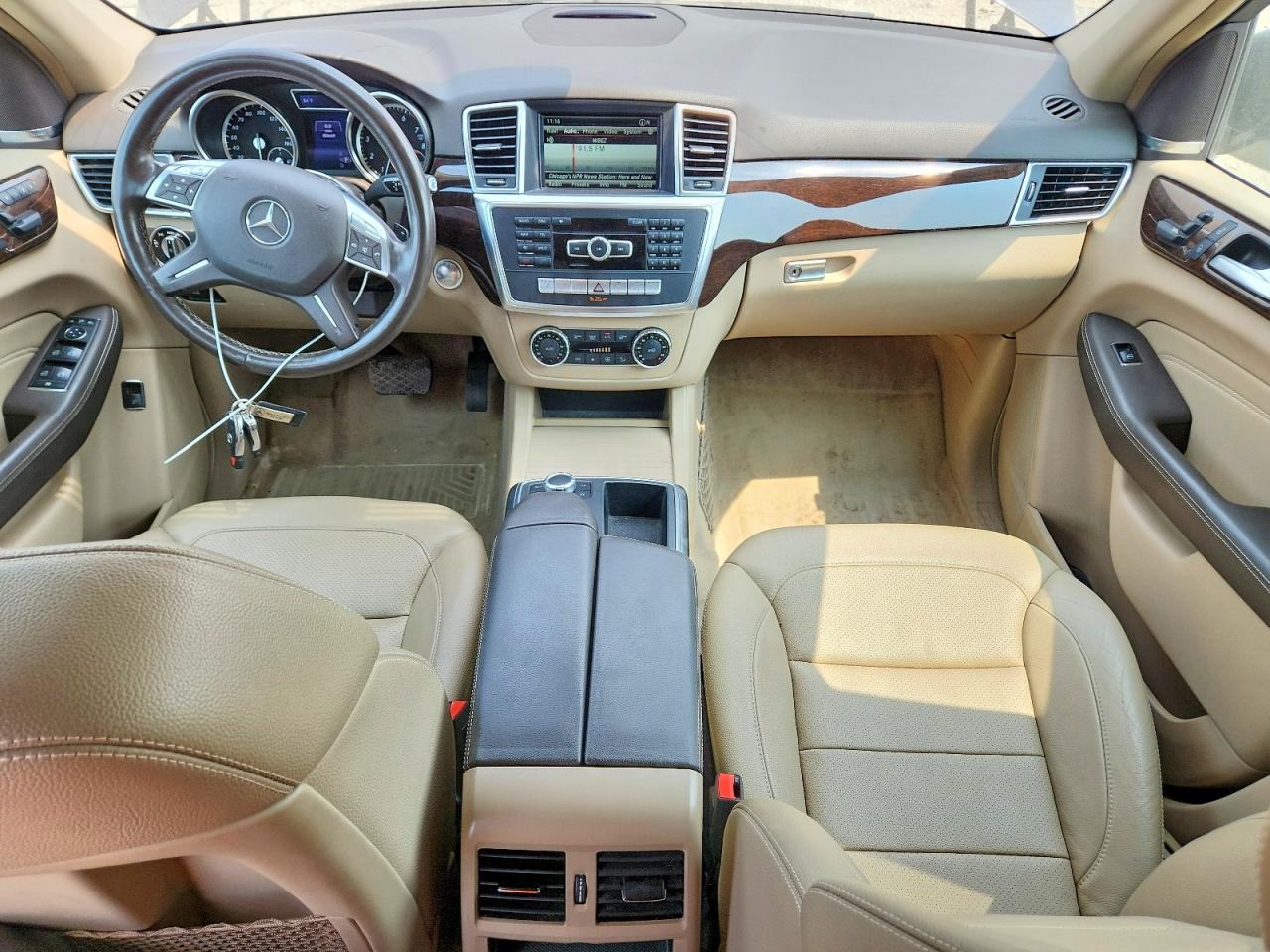 2014 Mercedes-benz Ml 350 4matic Blue vin: 4JGDA5HB1EA339218