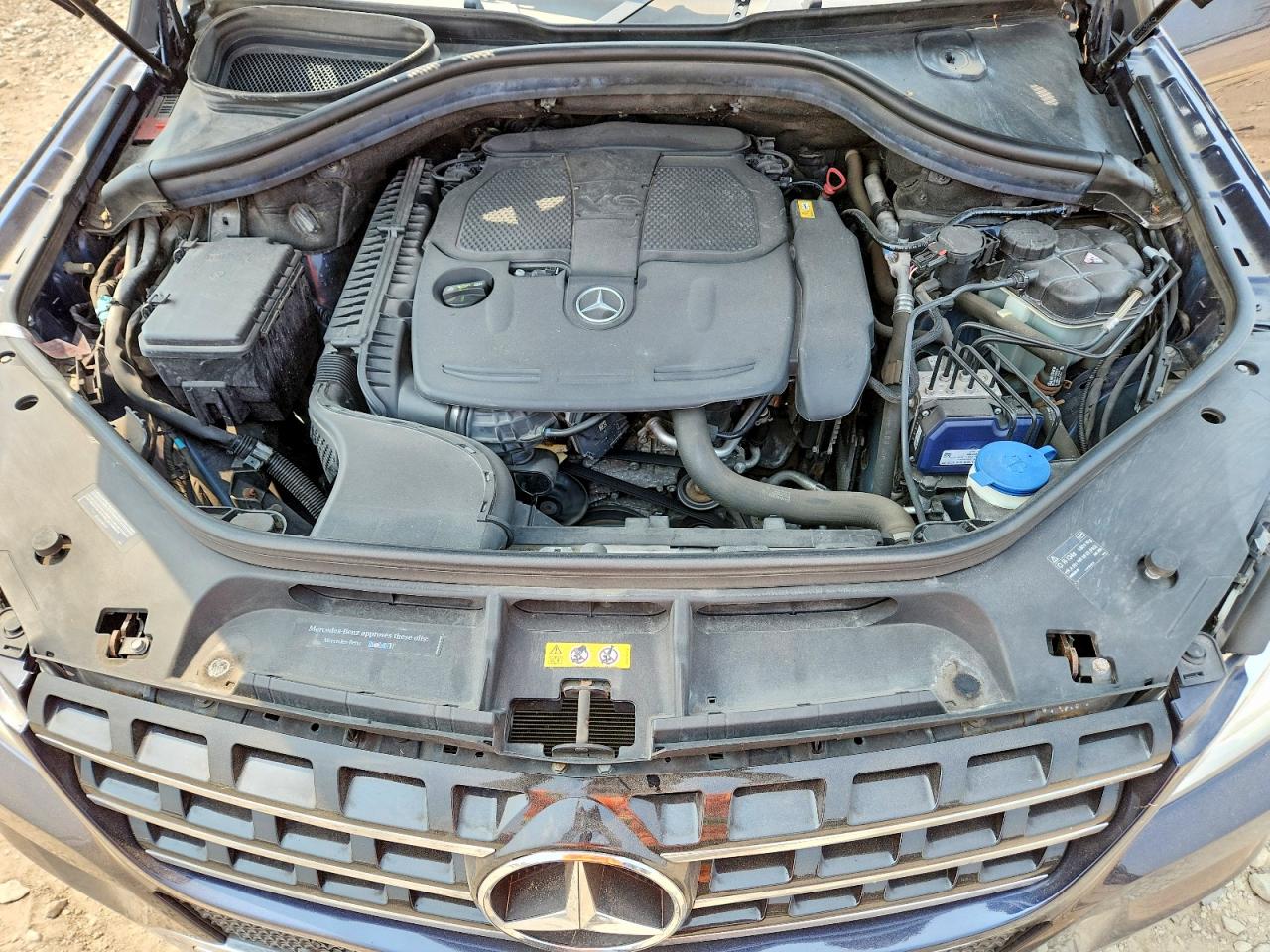 2014 Mercedes-benz Ml 350 4matic Blue vin: 4JGDA5HB1EA339218