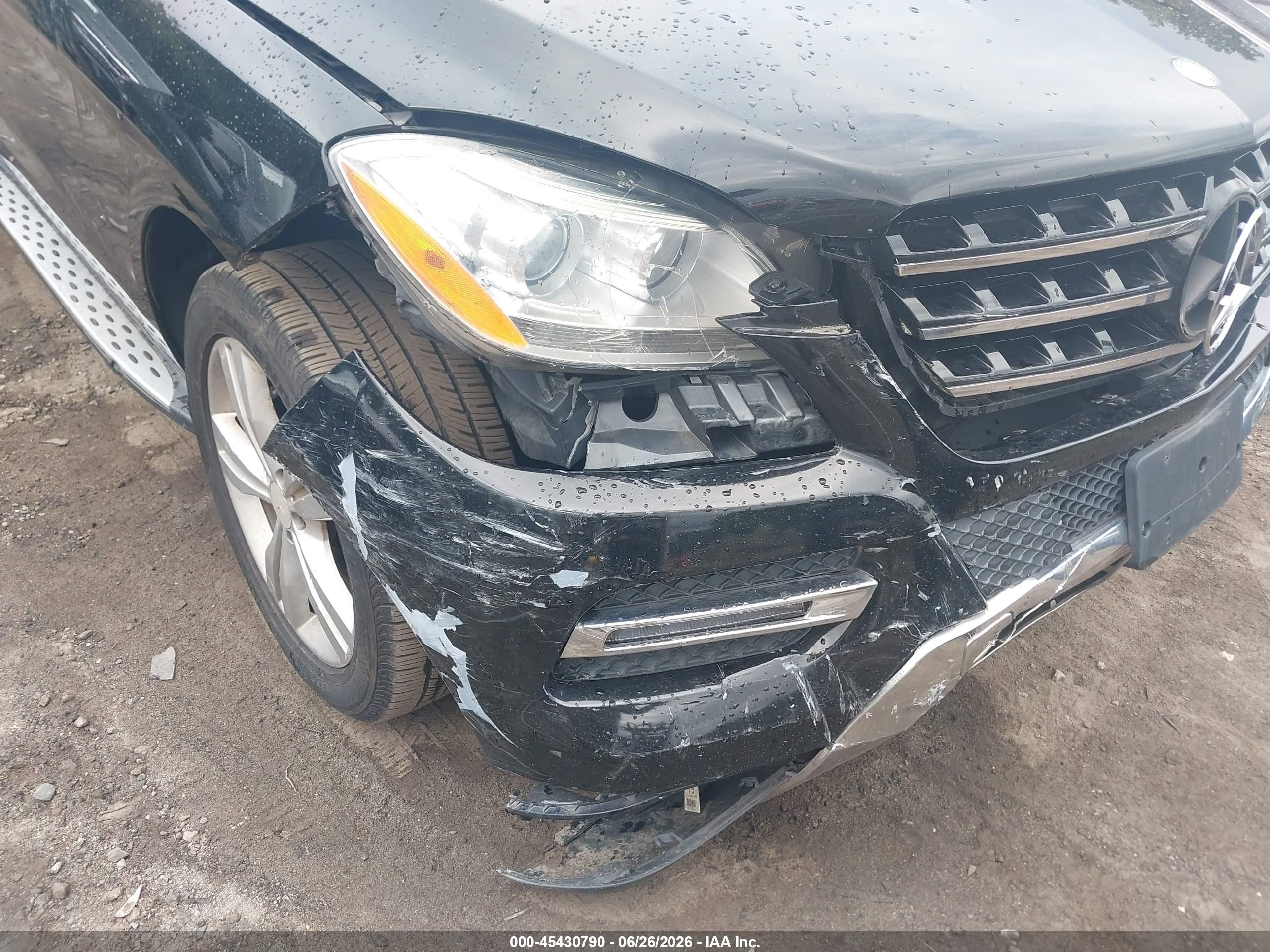 2014 Mercedes-benz Ml 350 4matic Black vin: 4JGDA5HB1EA370663