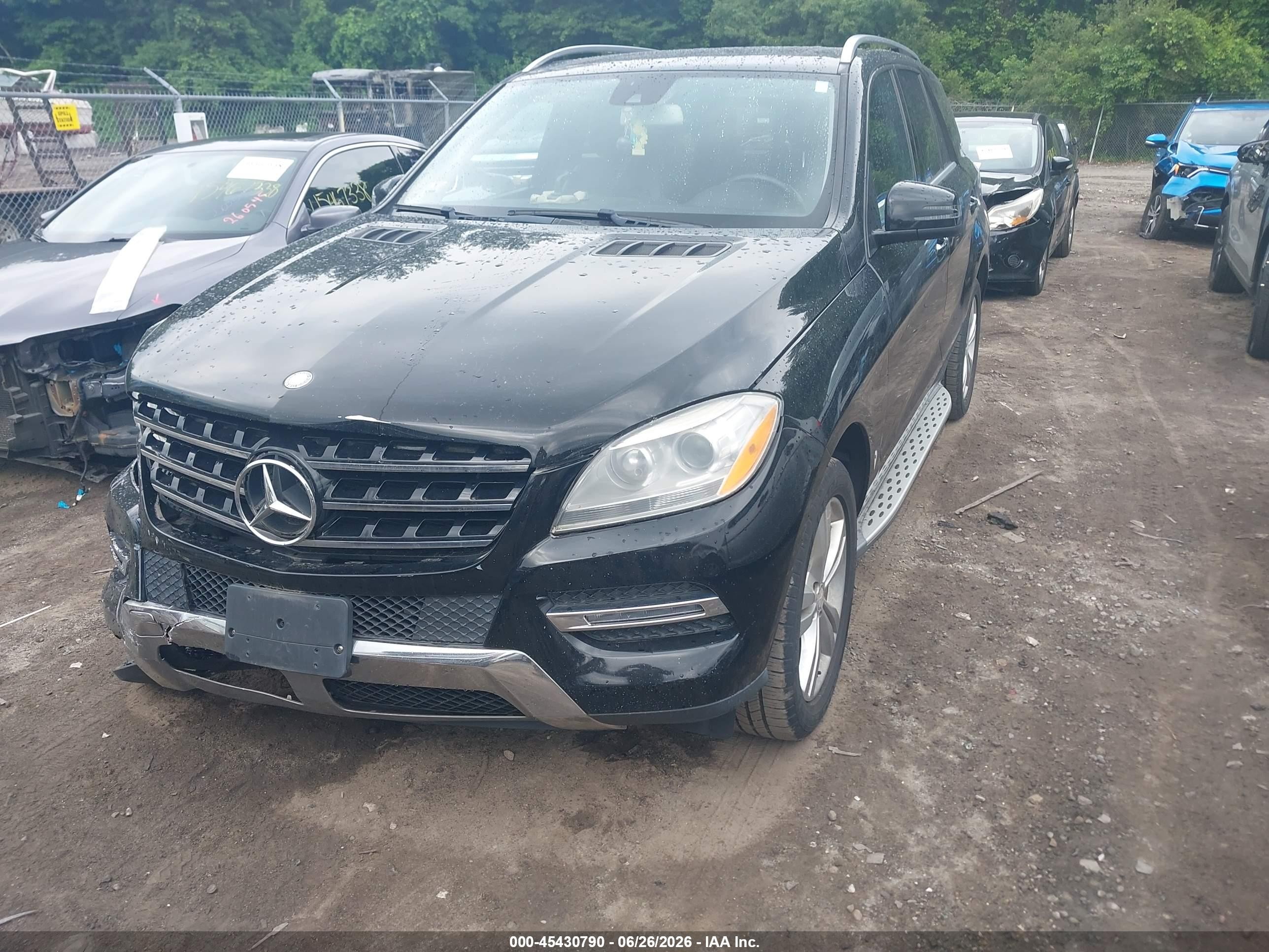 2014 Mercedes-benz Ml 350 4matic Black vin: 4JGDA5HB1EA370663