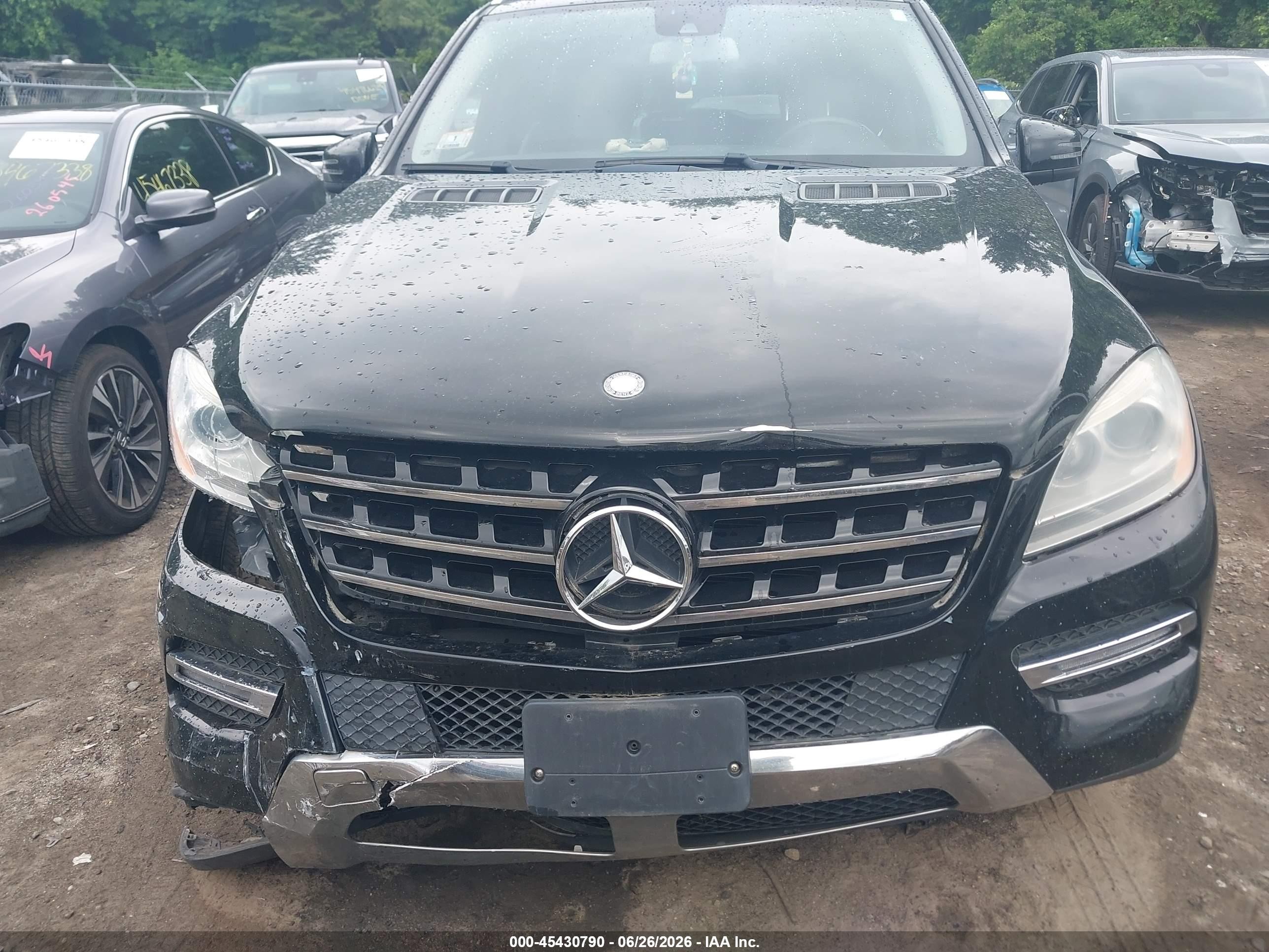 2014 Mercedes-benz Ml 350 4matic Black vin: 4JGDA5HB1EA370663