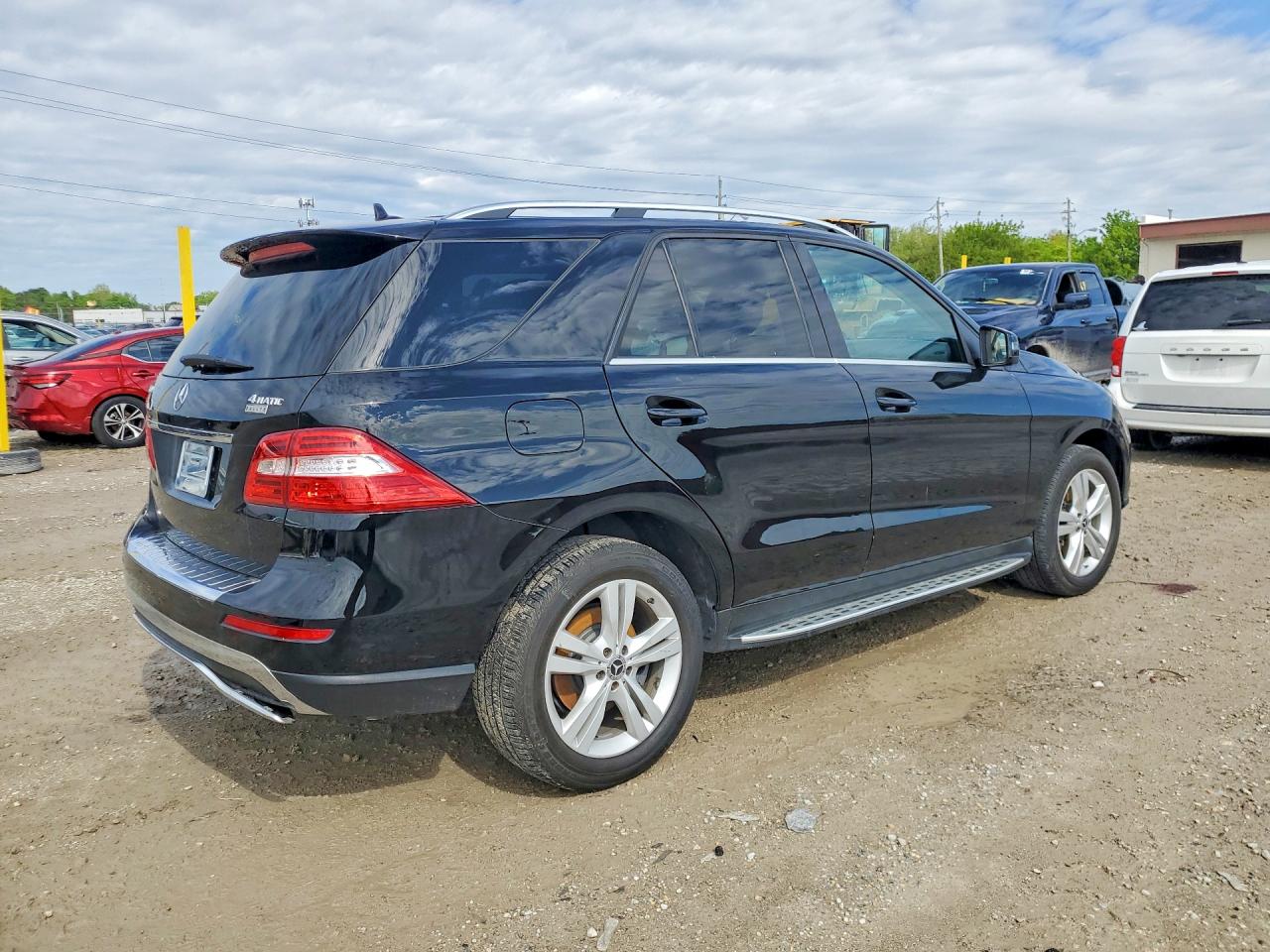 2014 Mercedes-benz Ml 350 4matic Black vin: 4JGDA5HB1EA412667