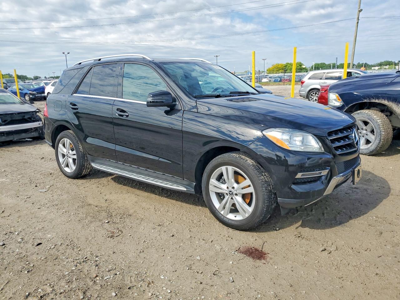 2014 Mercedes-benz Ml 350 4matic Black vin: 4JGDA5HB1EA412667