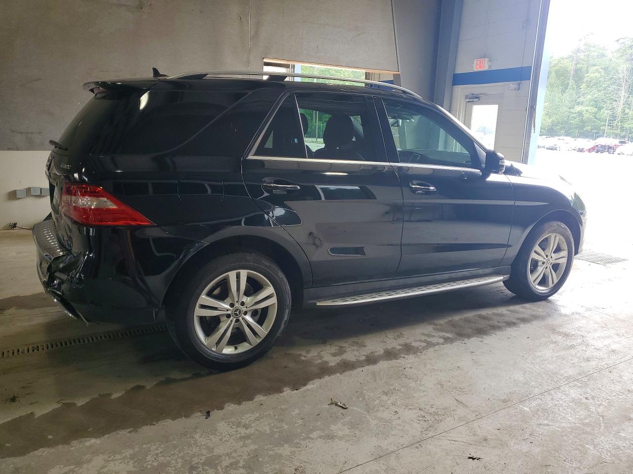 2015 Mercedes-benz Ml 350 4matic Black vin: 4JGDA5HB1FA450434