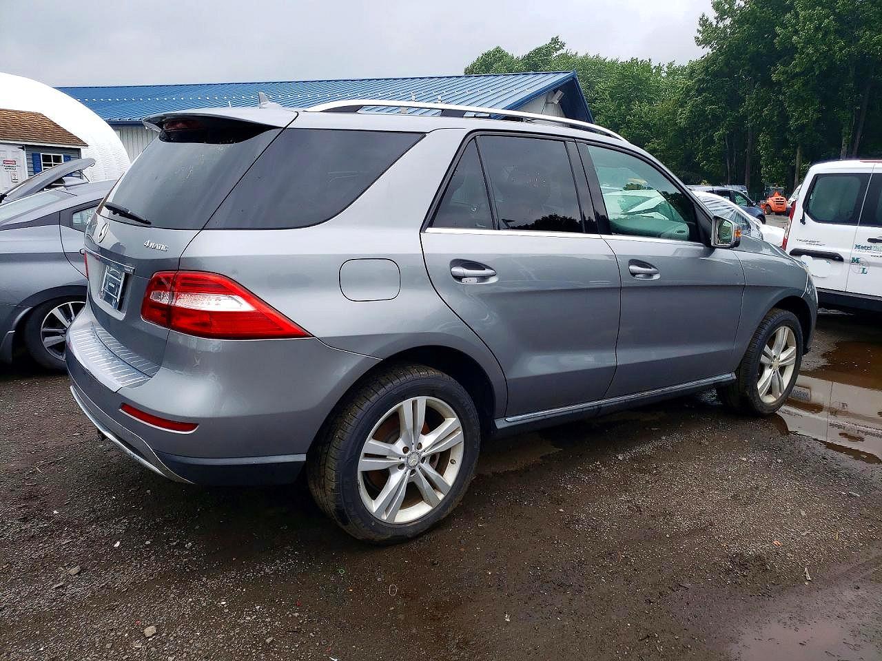 2015 Mercedes-benz Ml 350 4matic Gray vin: 4JGDA5HB1FA460980