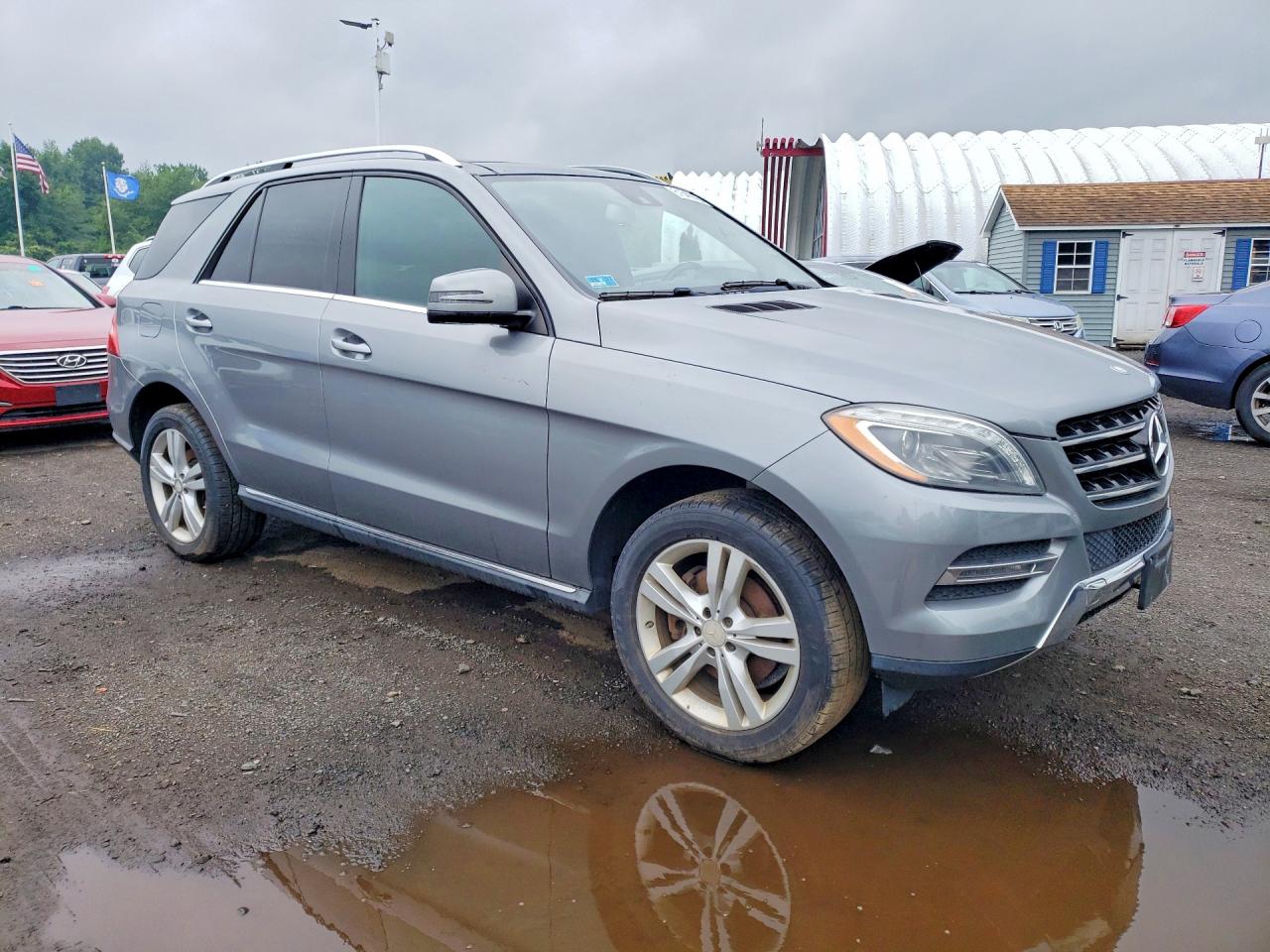 2015 Mercedes-benz Ml 350 4matic Gray vin: 4JGDA5HB1FA460980