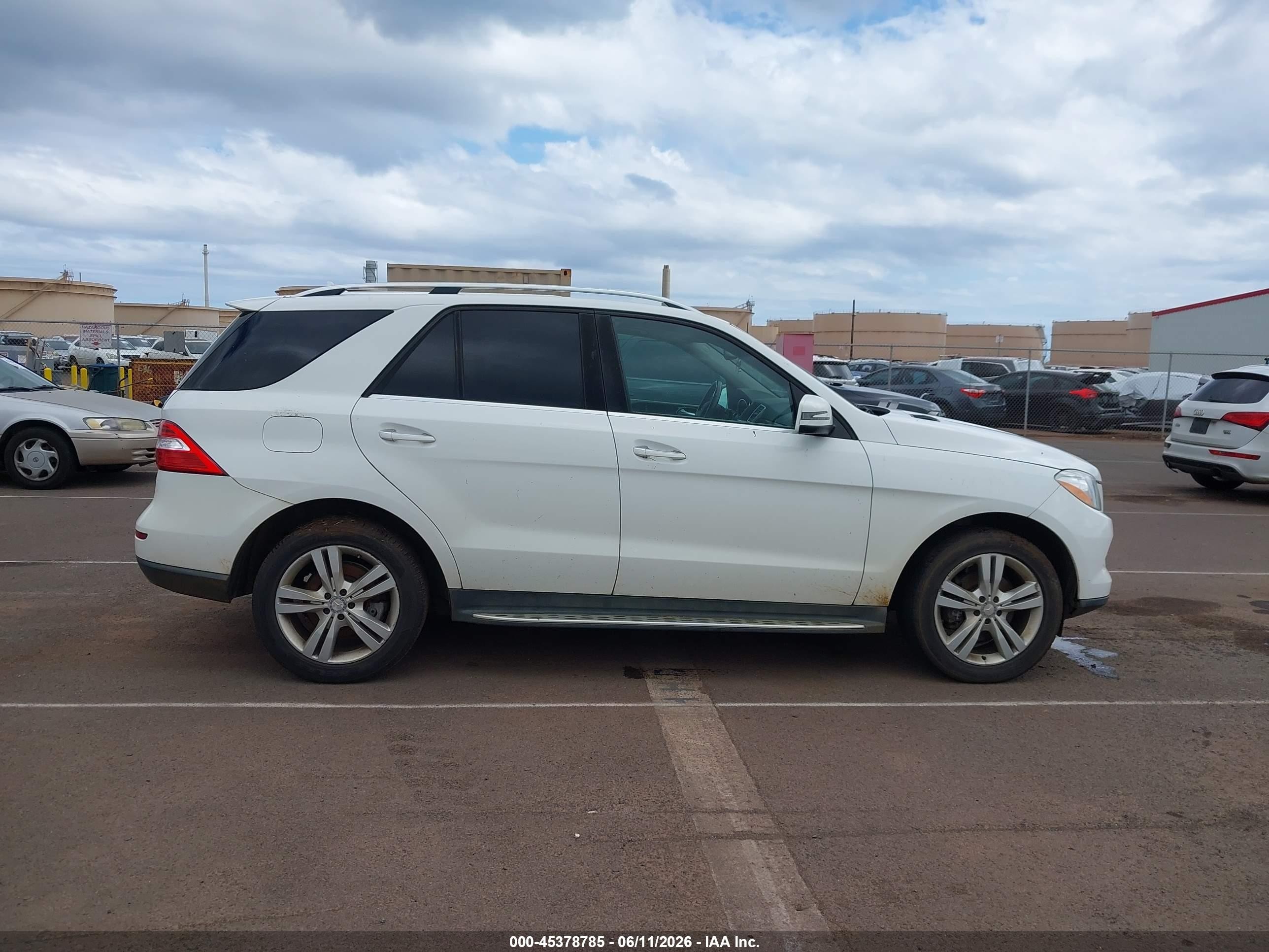 2015 Mercedes-benz Ml 350 4matic White vin: 4JGDA5HB1FA524726