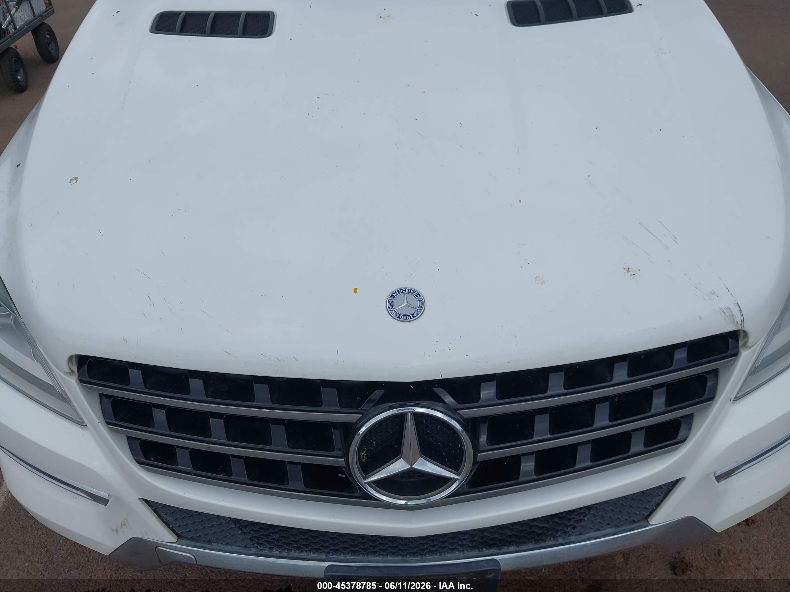 2015 Mercedes-benz Ml 350 4matic White vin: 4JGDA5HB1FA524726