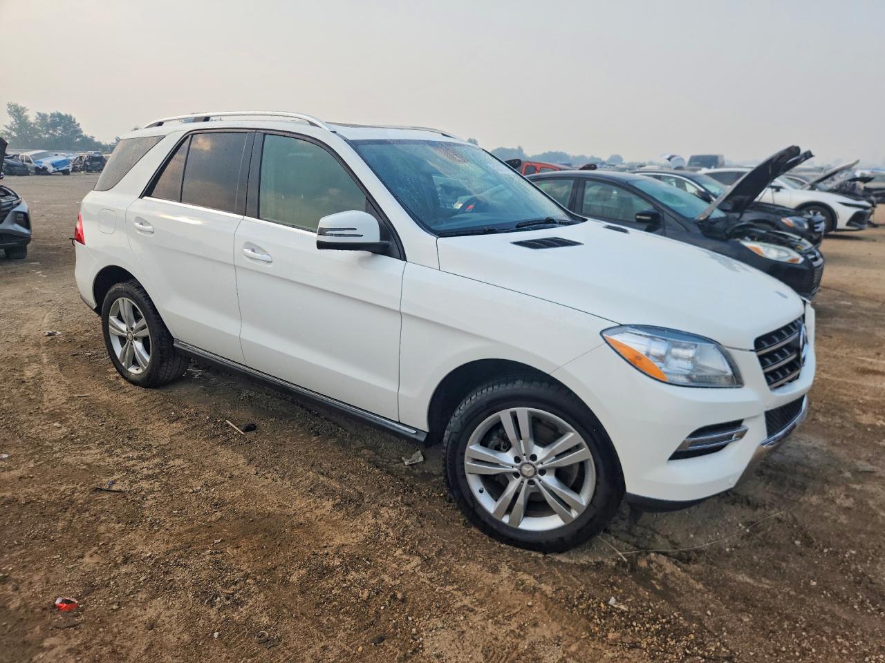 2015 Mercedes-benz Ml 350 4matic White vin: 4JGDA5HB1FA538299