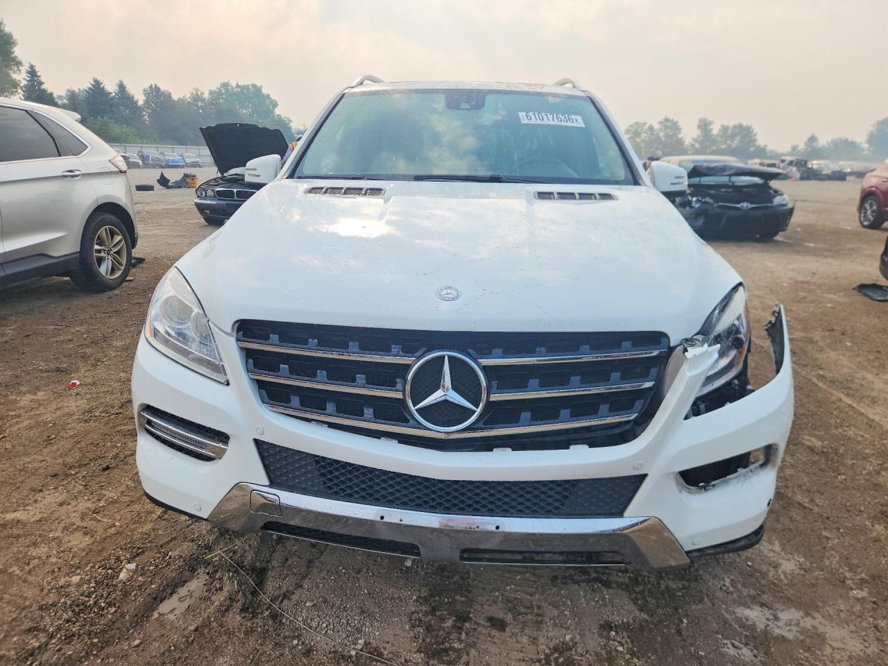 2015 Mercedes-benz Ml 350 4matic White vin: 4JGDA5HB1FA538299