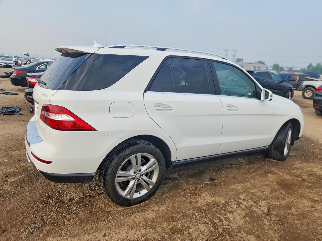 2015 Mercedes-benz Ml 350 4matic White vin: 4JGDA5HB1FA538299