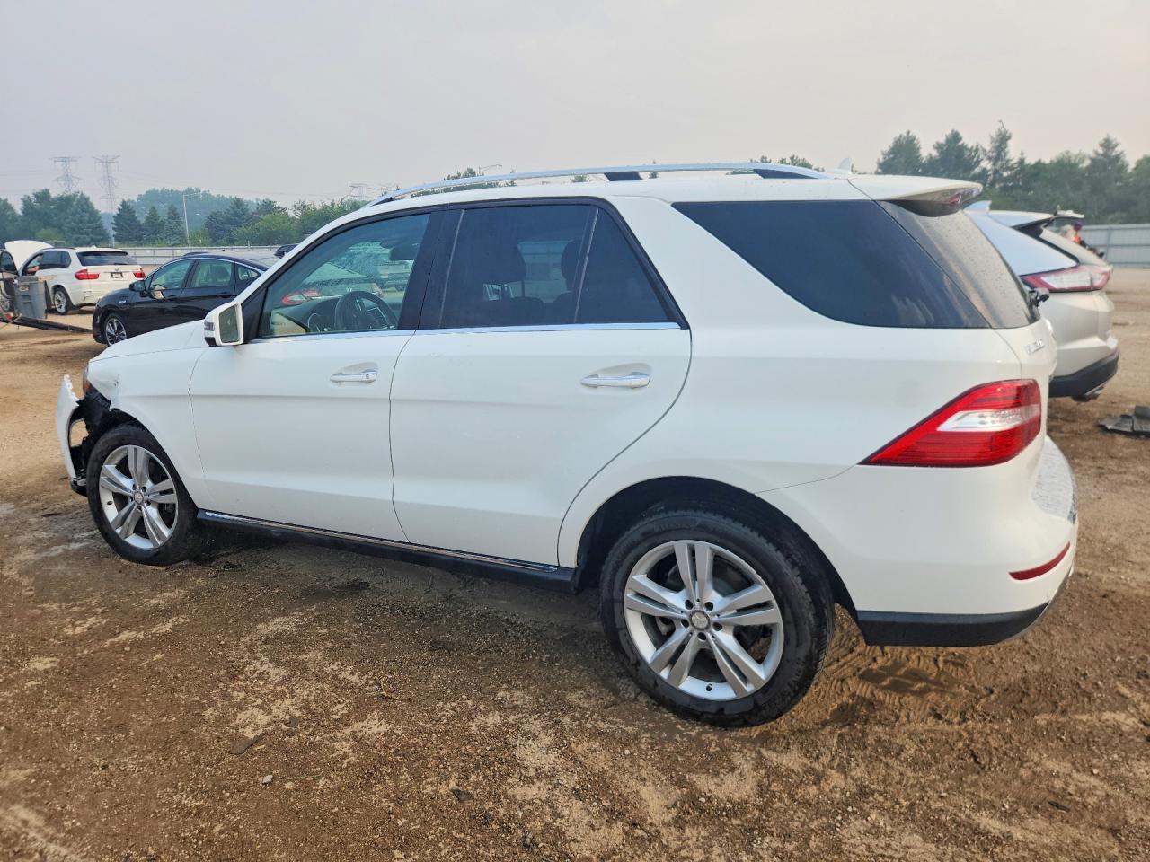 2015 Mercedes-benz Ml 350 4matic White vin: 4JGDA5HB1FA538299