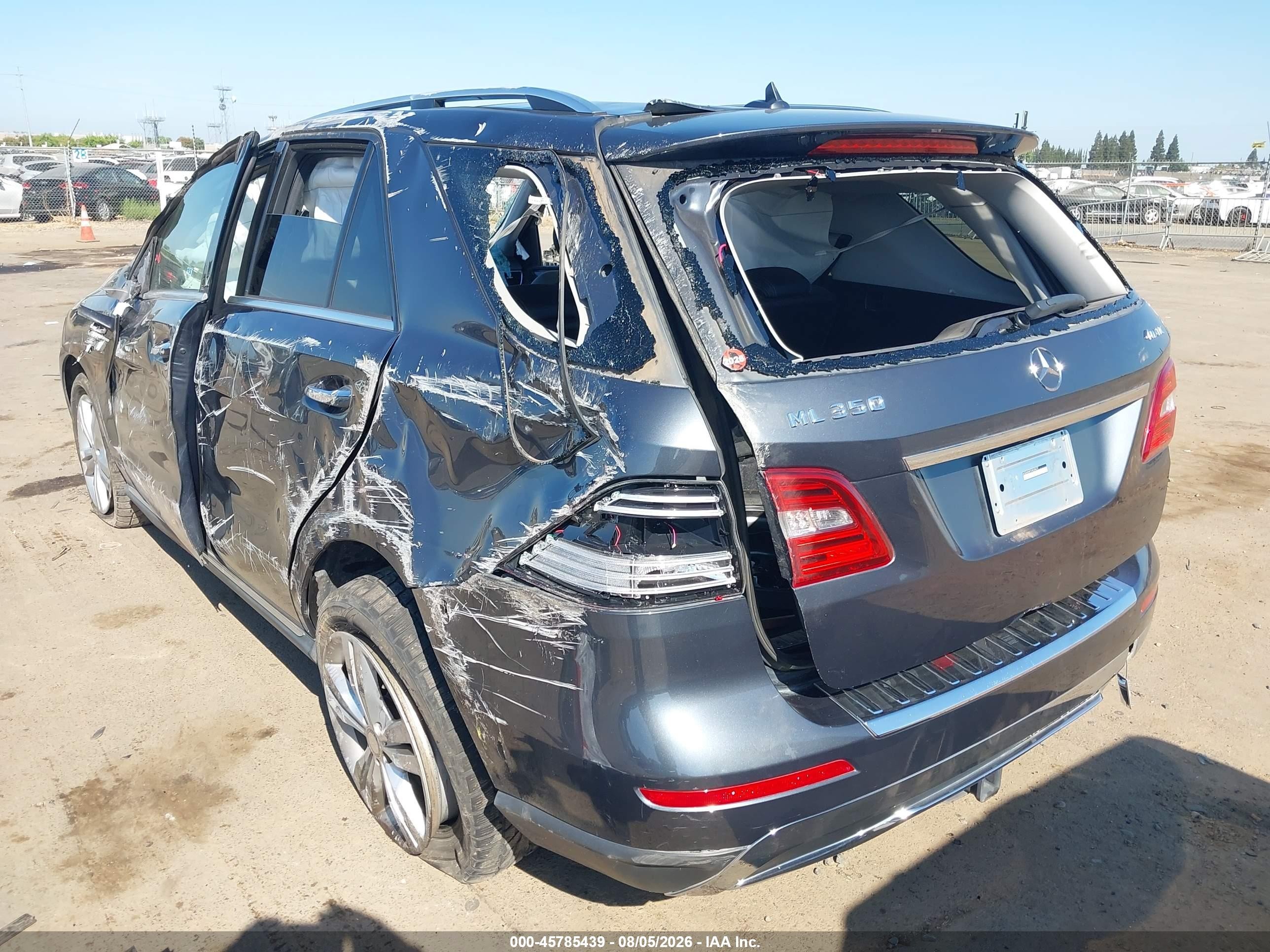 2015 Mercedes-benz Ml 350 4matic Серый vin: 4JGDA5HB1FA539677