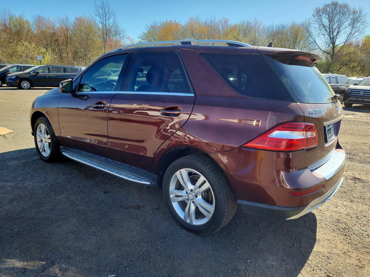 2015 Mercedes-benz Ml 350 4matic Бордовый vin: 4JGDA5HB1FA547374