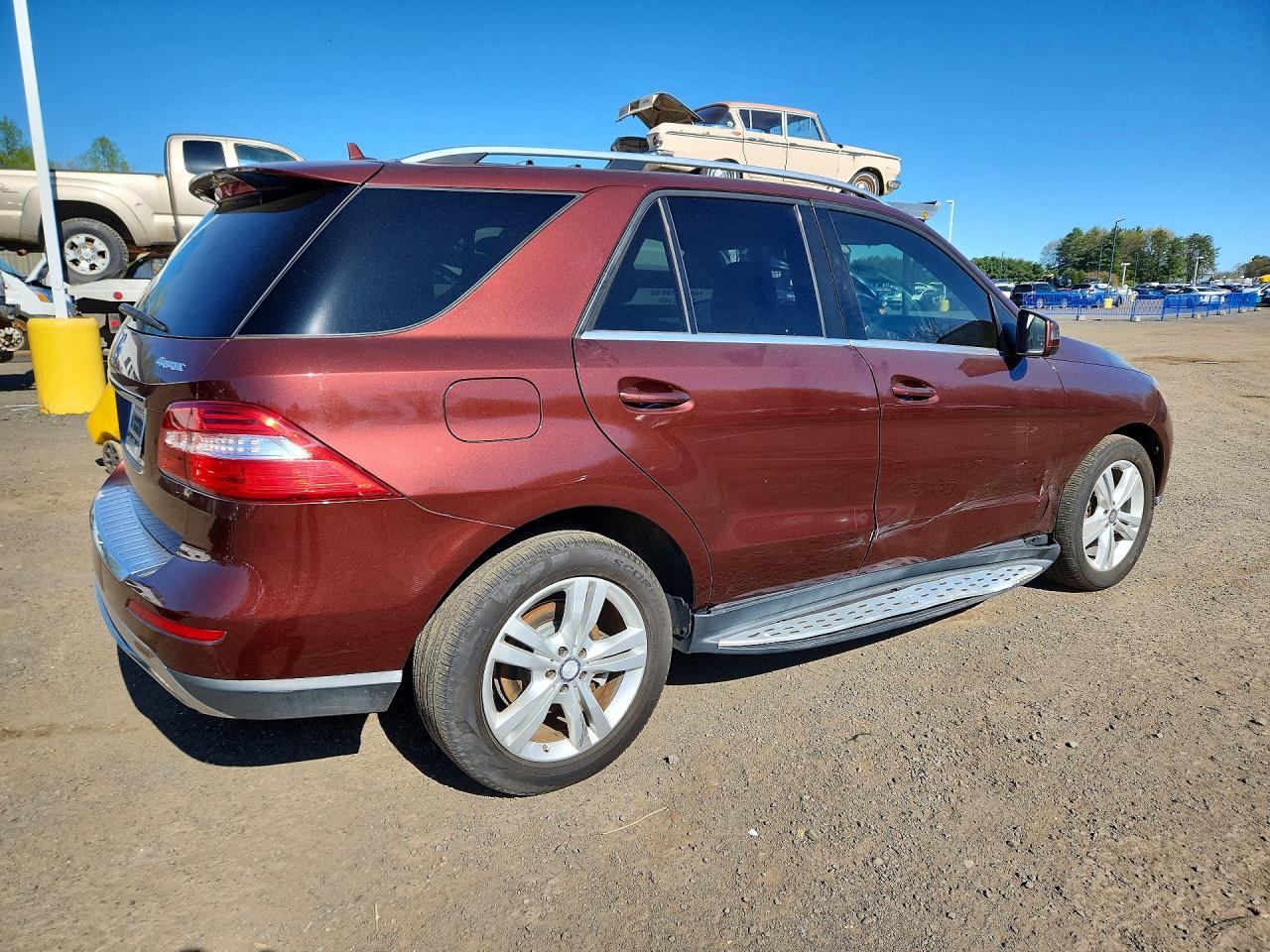 2015 Mercedes-benz Ml 350 4matic Бордовый vin: 4JGDA5HB1FA547374