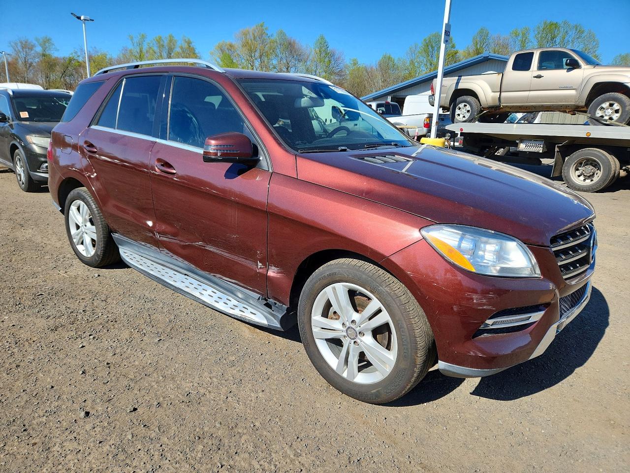 2015 Mercedes-benz Ml 350 4matic Бордовый vin: 4JGDA5HB1FA547374