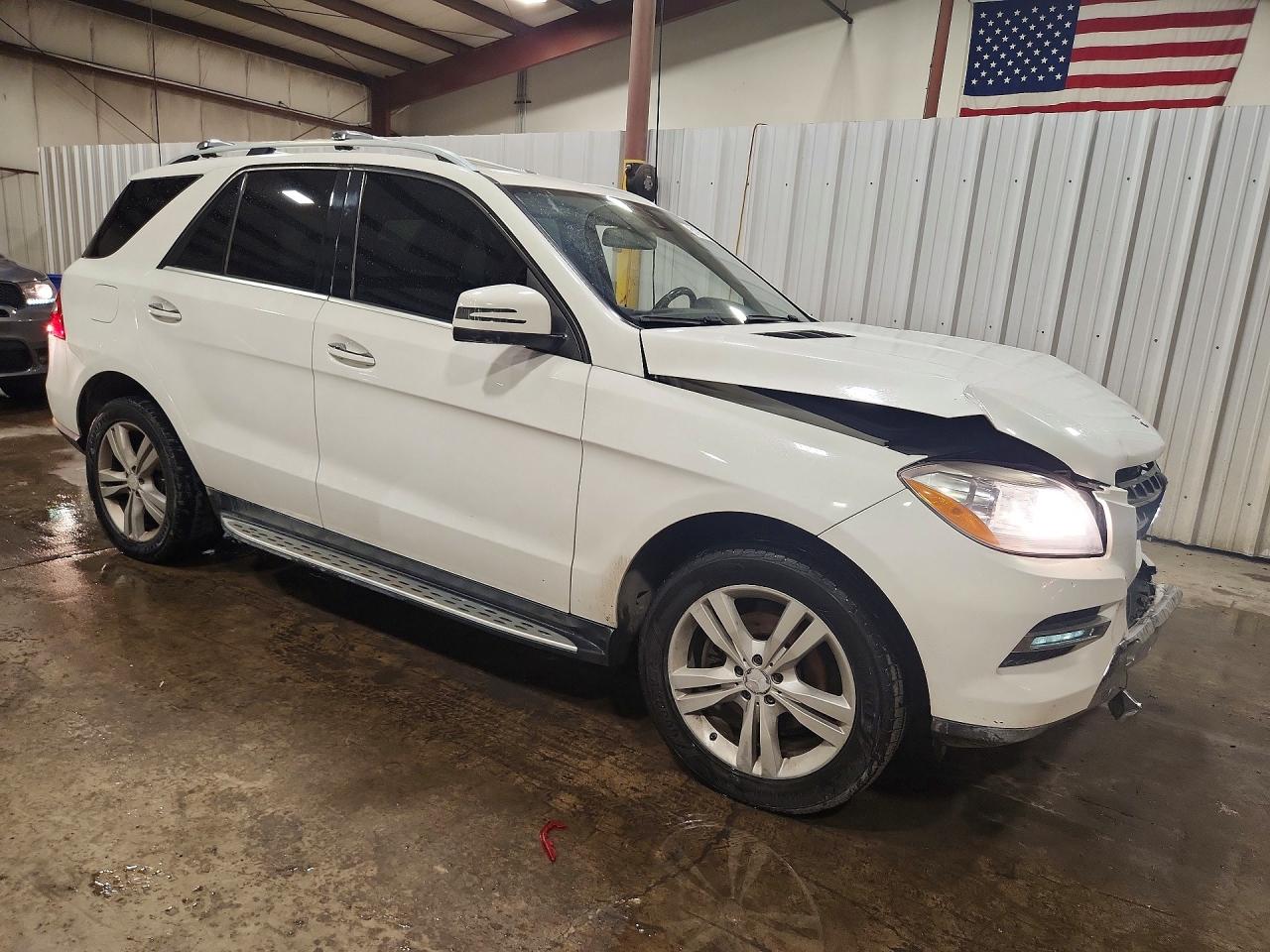2015 Mercedes-benz Ml 350 4matic White vin: 4JGDA5HB1FA565387