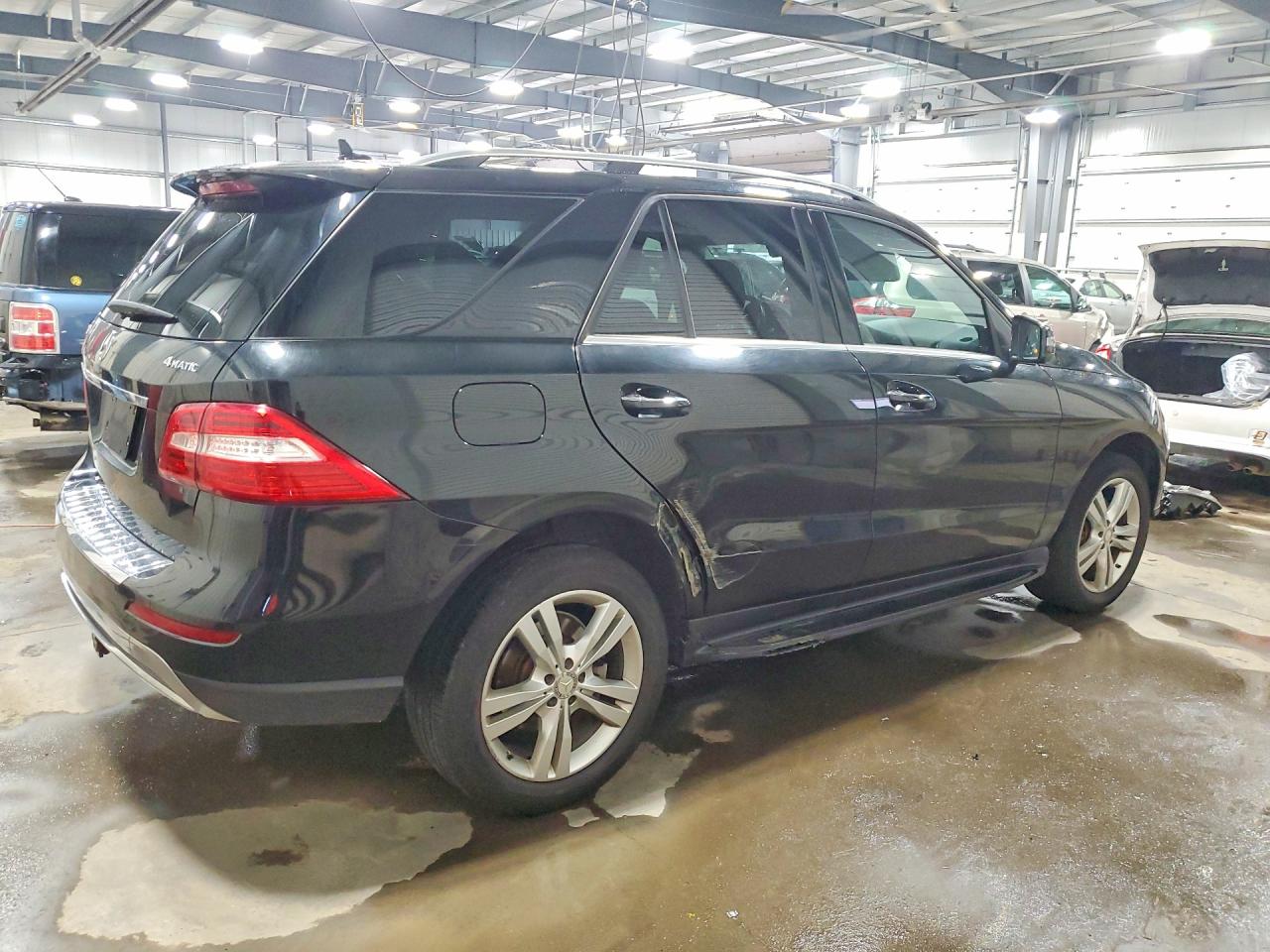 2015 Mercedes-benz Ml 350 4matic Black vin: 4JGDA5HB1FA598499