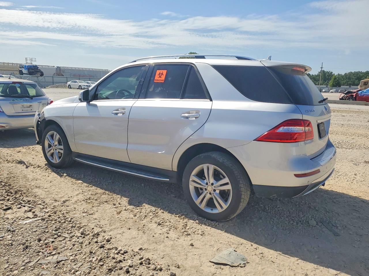2015 Mercedes-benz Ml 350 4matic Silver vin: 4JGDA5HB1FA603801
