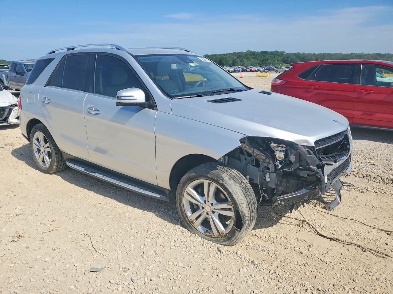 2015 Mercedes-benz Ml 350 4matic Silver vin: 4JGDA5HB1FA603801